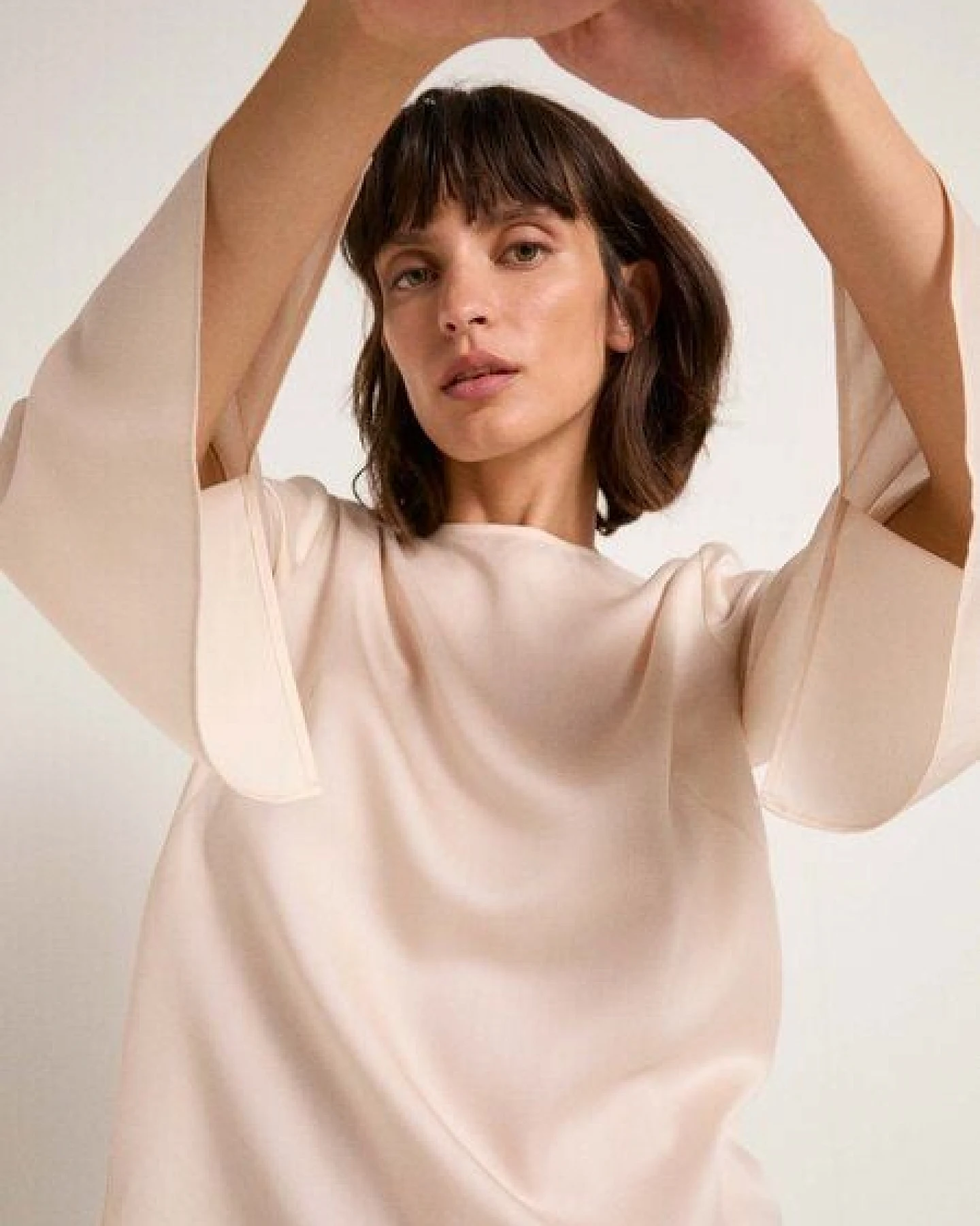 LANIUS Bluse mit Schlitzen aus TENCEL Lyocell – Ansicht 2