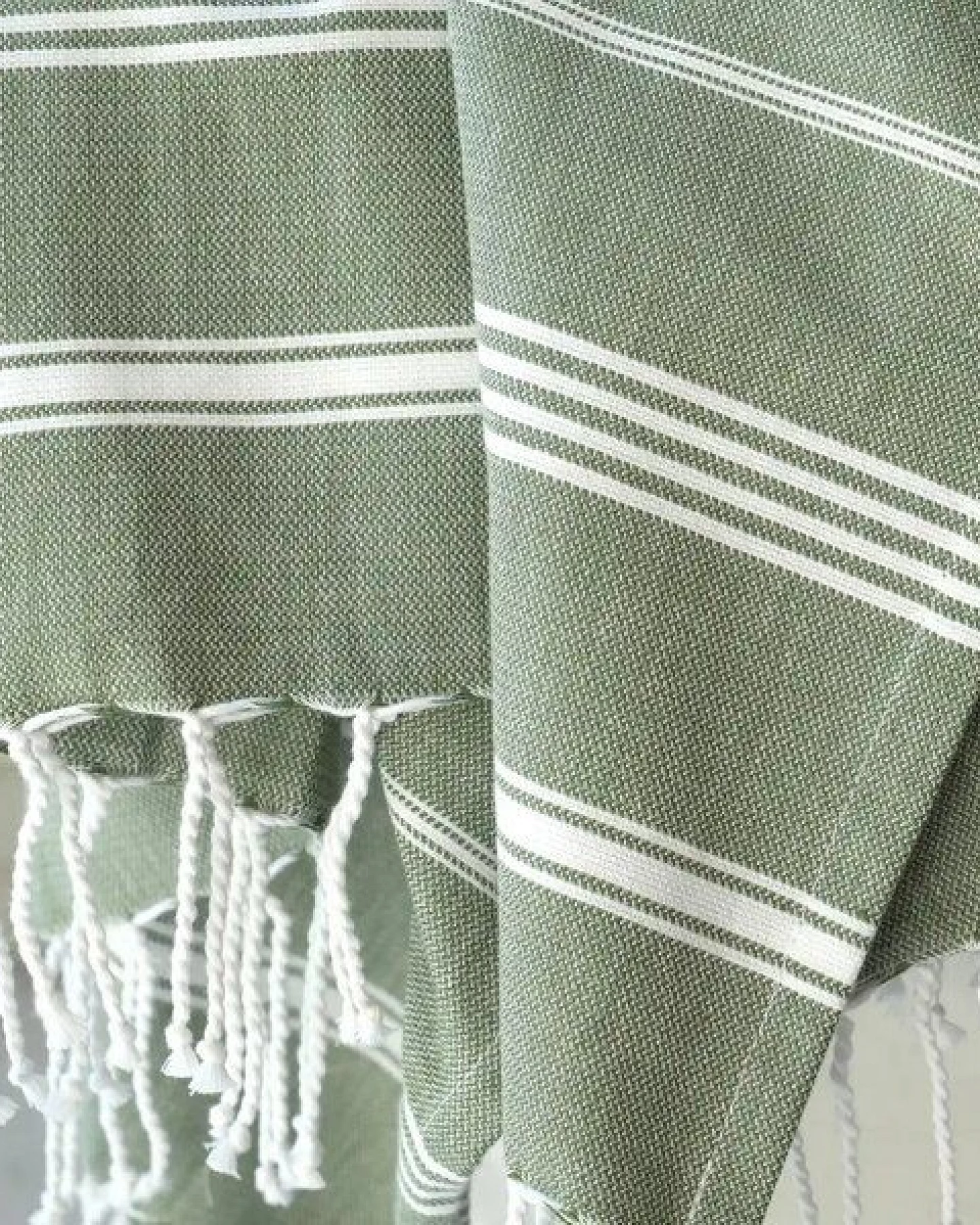 Karawan authentic Fouta HAMMAM (Peshtamal) aus Bio-Baumwolle, 100 x 200cm – Ansicht 2