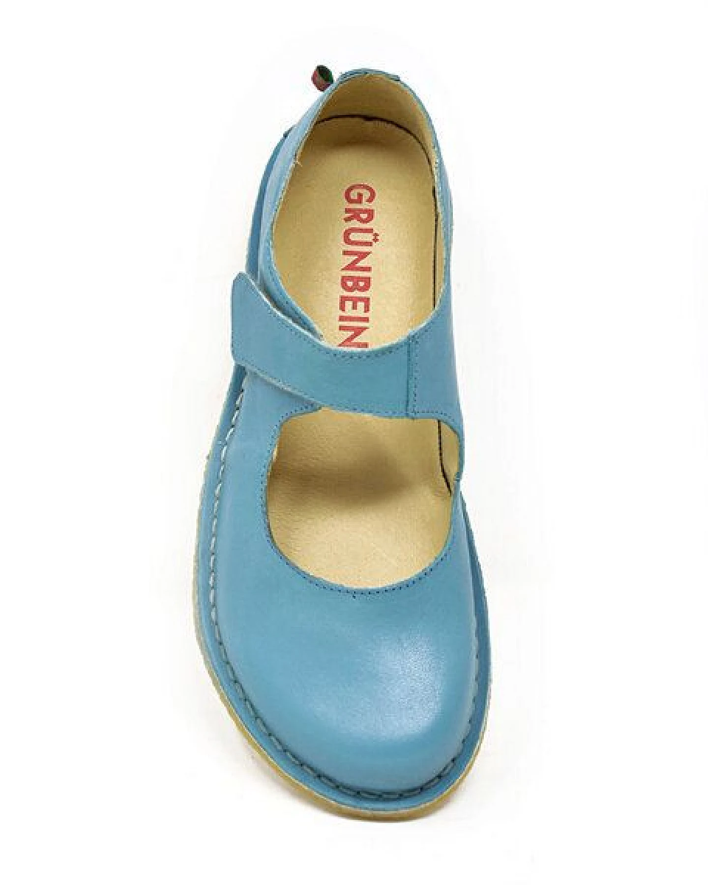 Grünbein Shoes Spangen-Ballerinas Gerda Naturform blau – Ansicht 3