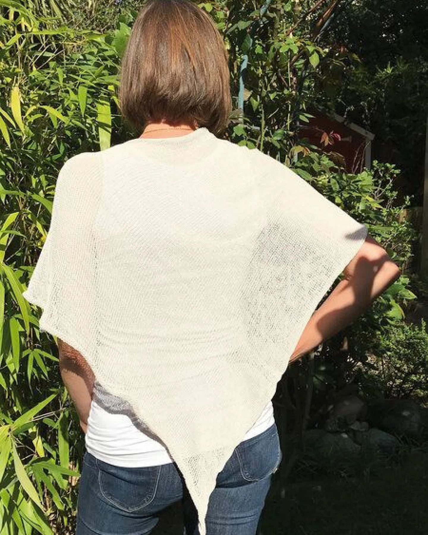 Sundara Poncho BELLE aus 100% Bio-Baumwolle – Ansicht 2