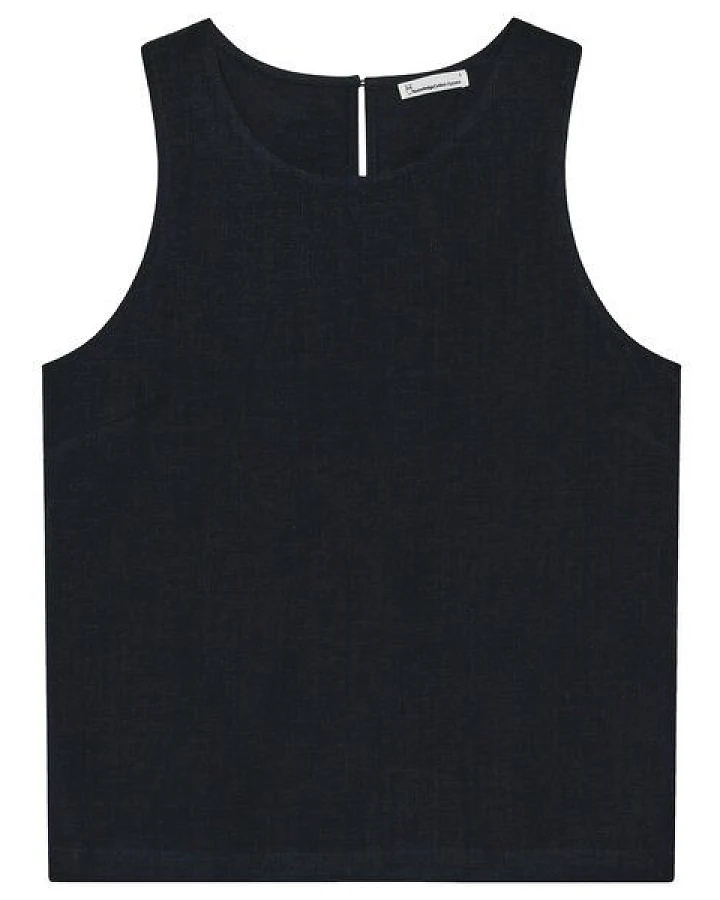 KnowledgeCotton Apparel Top aus Leinen-Mix