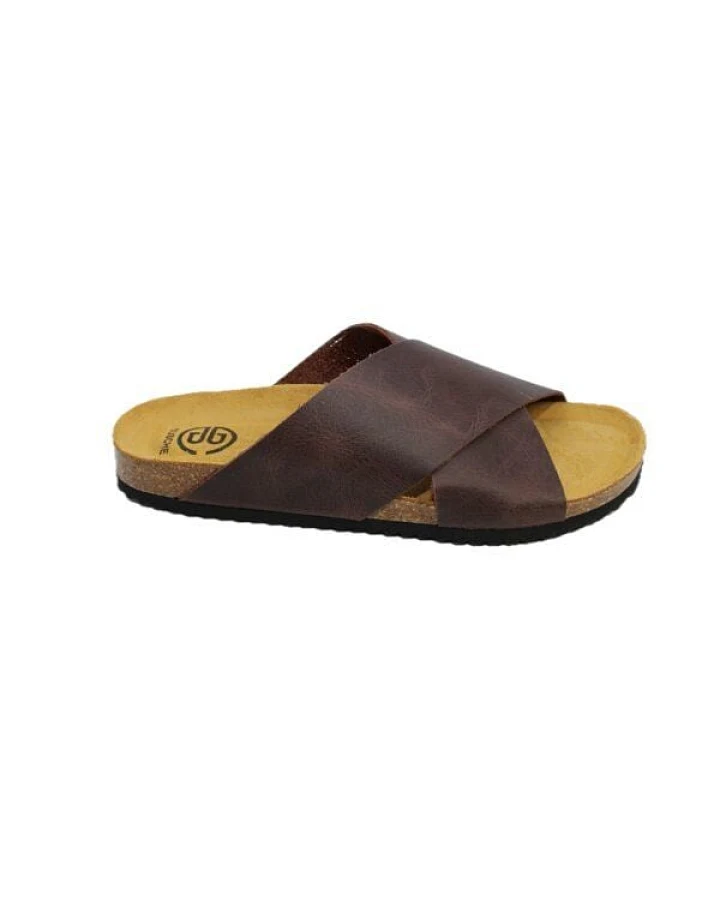 Busche Menorca Fussbett Slipper coffee