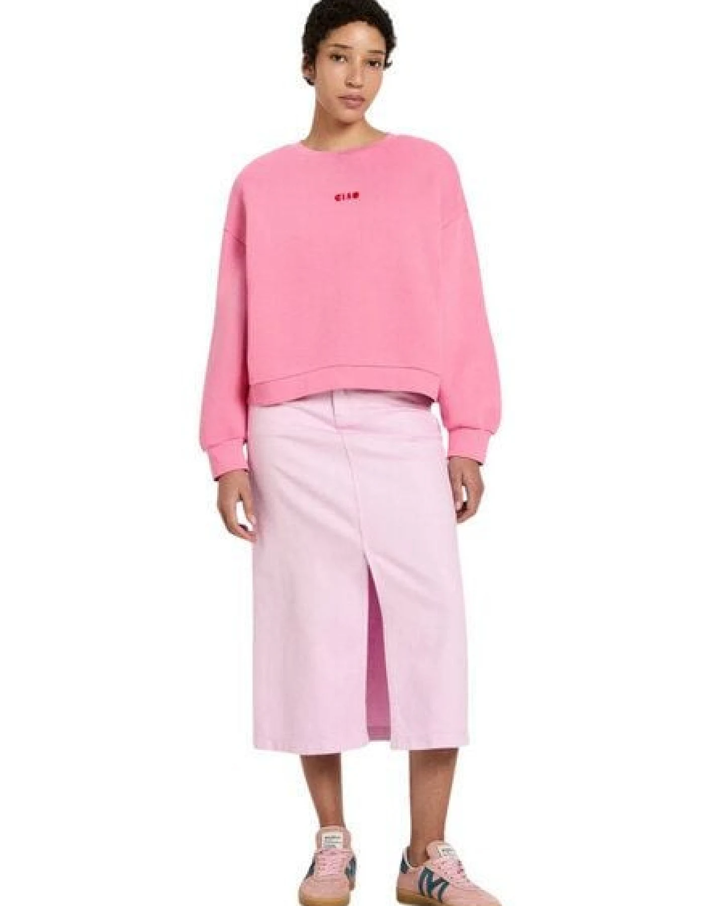 LANIUS Statementsweatshirt Pullover aus Bio-Baumwolle – Ansicht 3