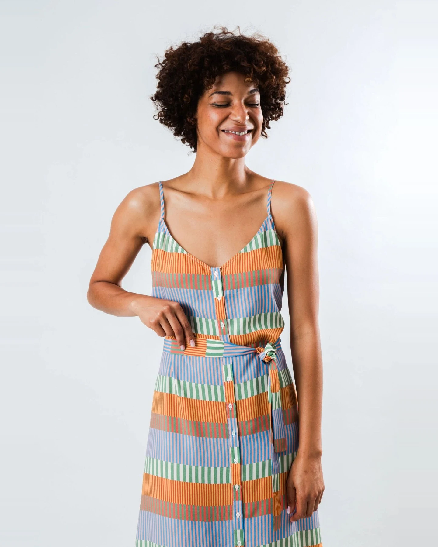 Kleid Mediterranean Strap Orange – Ansicht 2