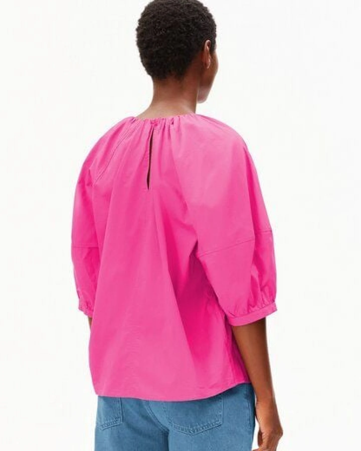 ARMEDANGELS POPLIN BALLOON Damen Bluse aus 100% Bio-Baumwolle – Ansicht 2
