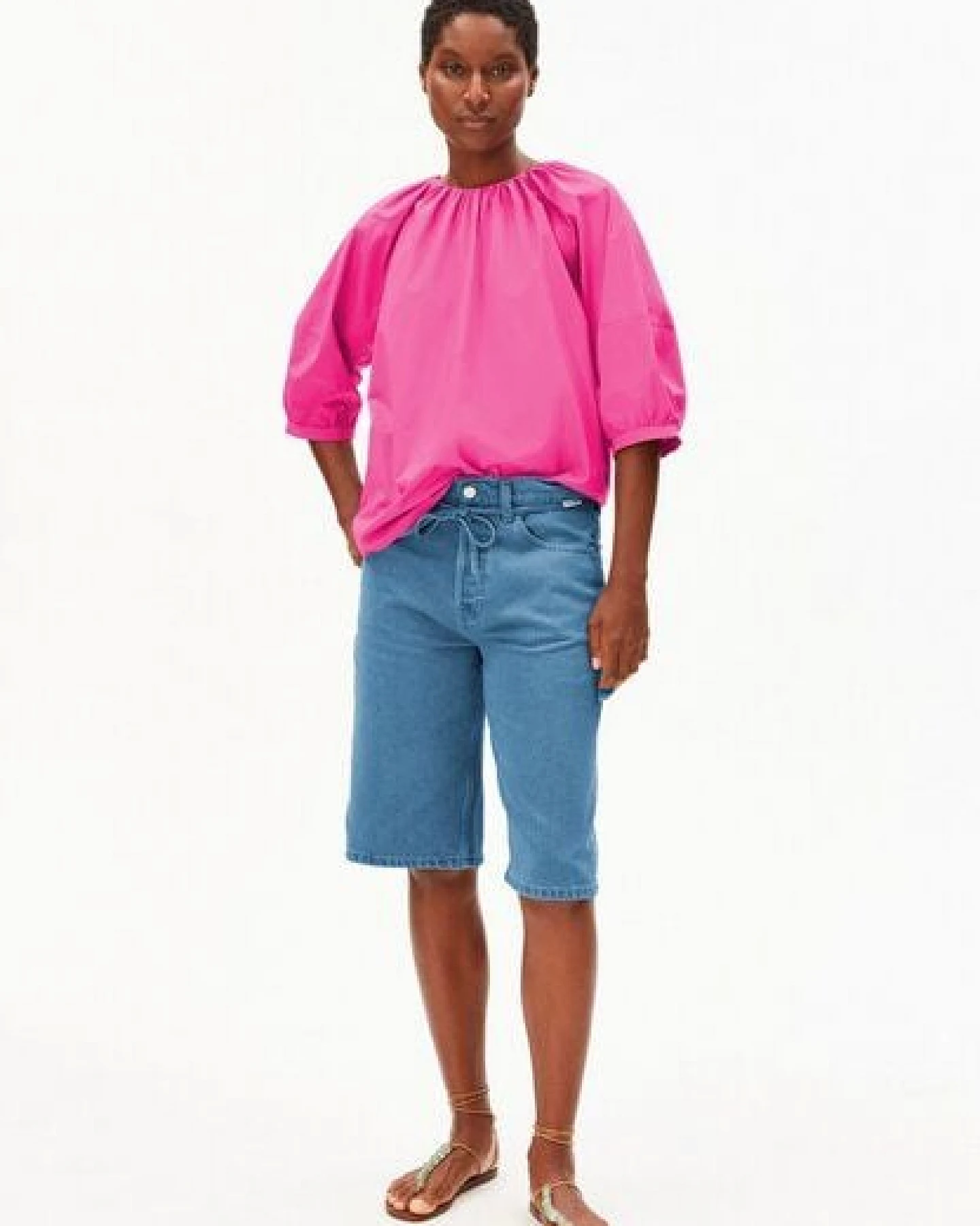 ARMEDANGELS POPLIN BALLOON Damen Bluse aus 100% Bio-Baumwolle – Ansicht 4