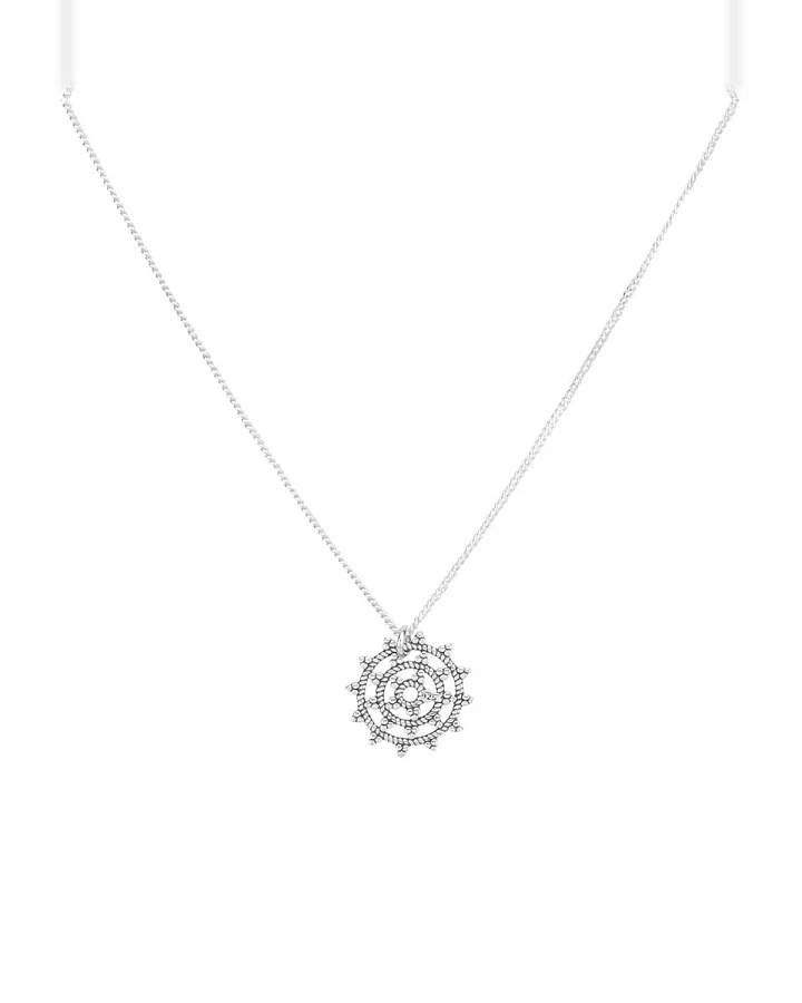 Hoffnungsträger Wheel of Karma Kette Silber