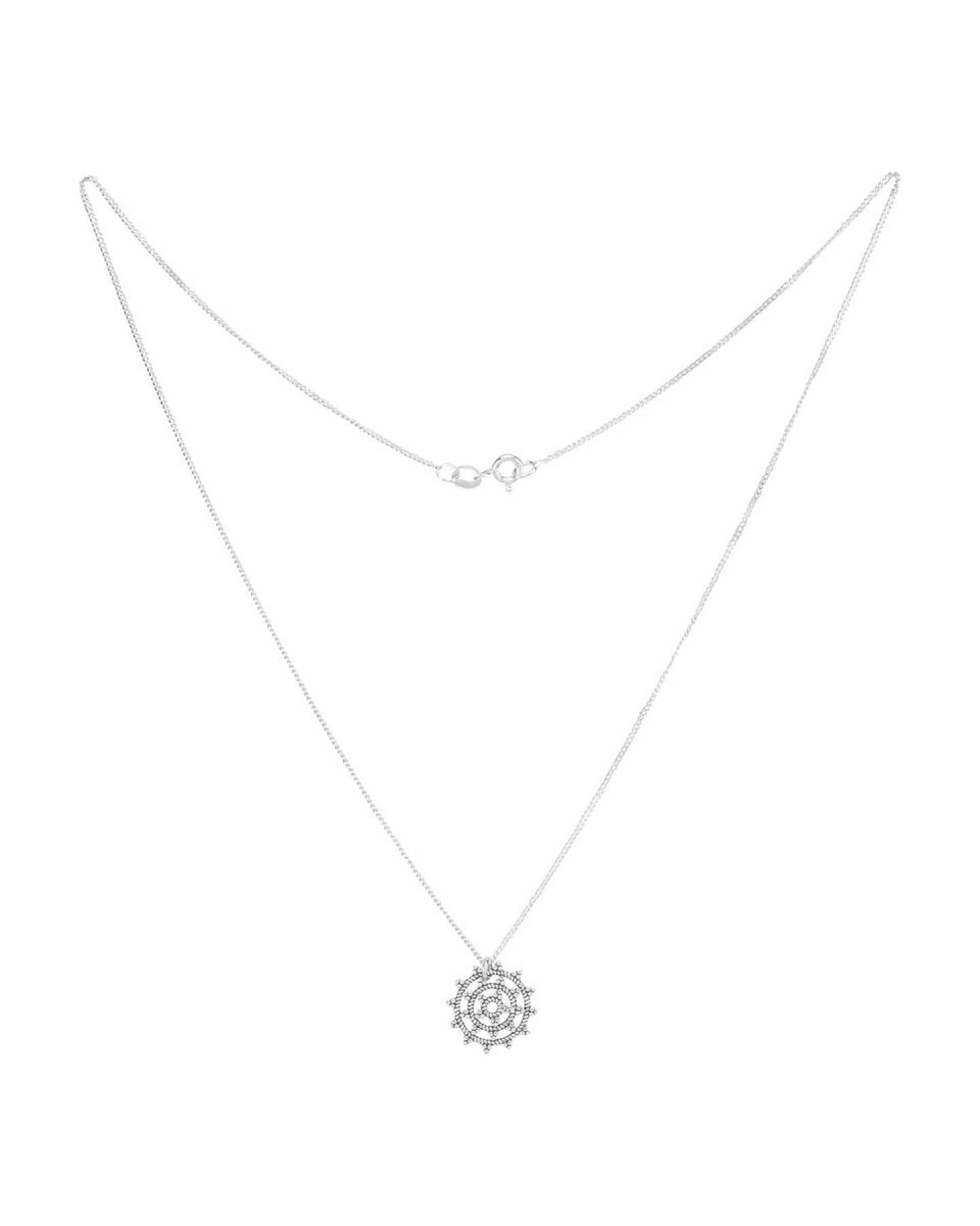 Hoffnungsträger Wheel of Karma Kette Silber – Ansicht 3