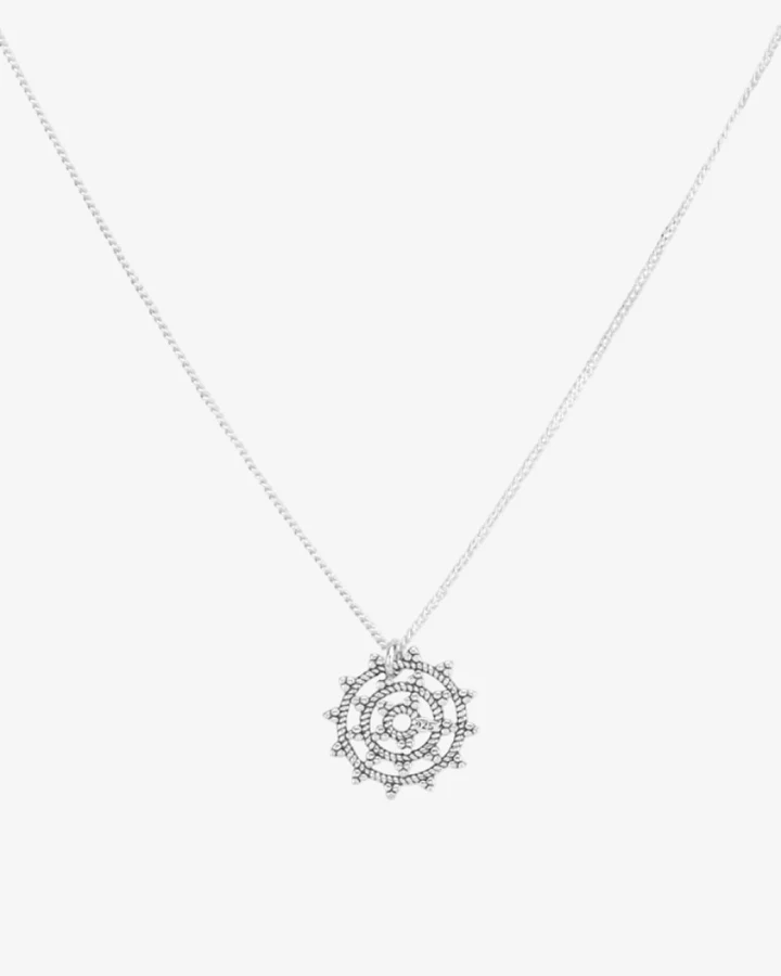 Hoffnungsträger Wheel of Karma Kette Silber