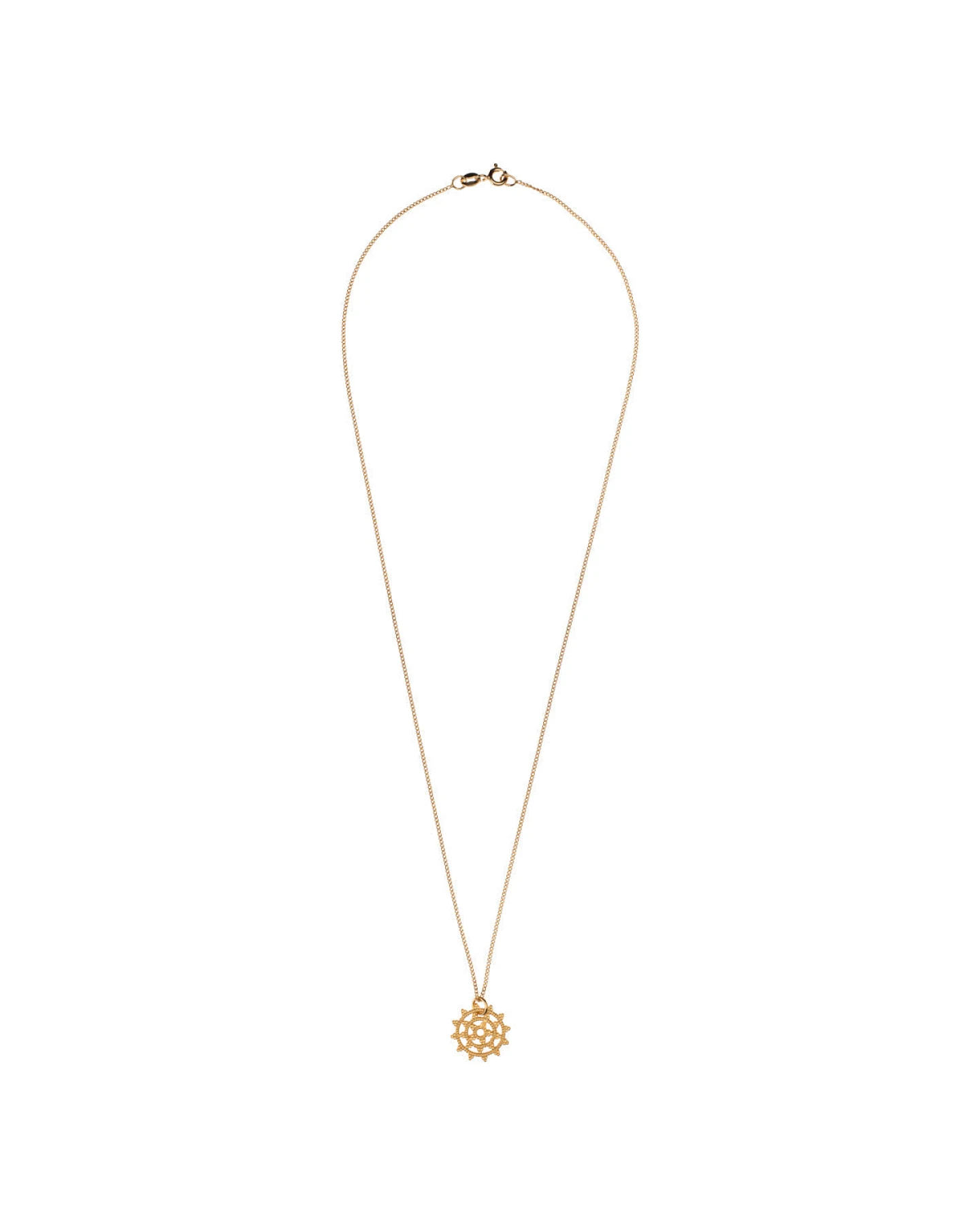Hoffnungsträger Wheel of Karma Kette Matt-Gold – Ansicht 3