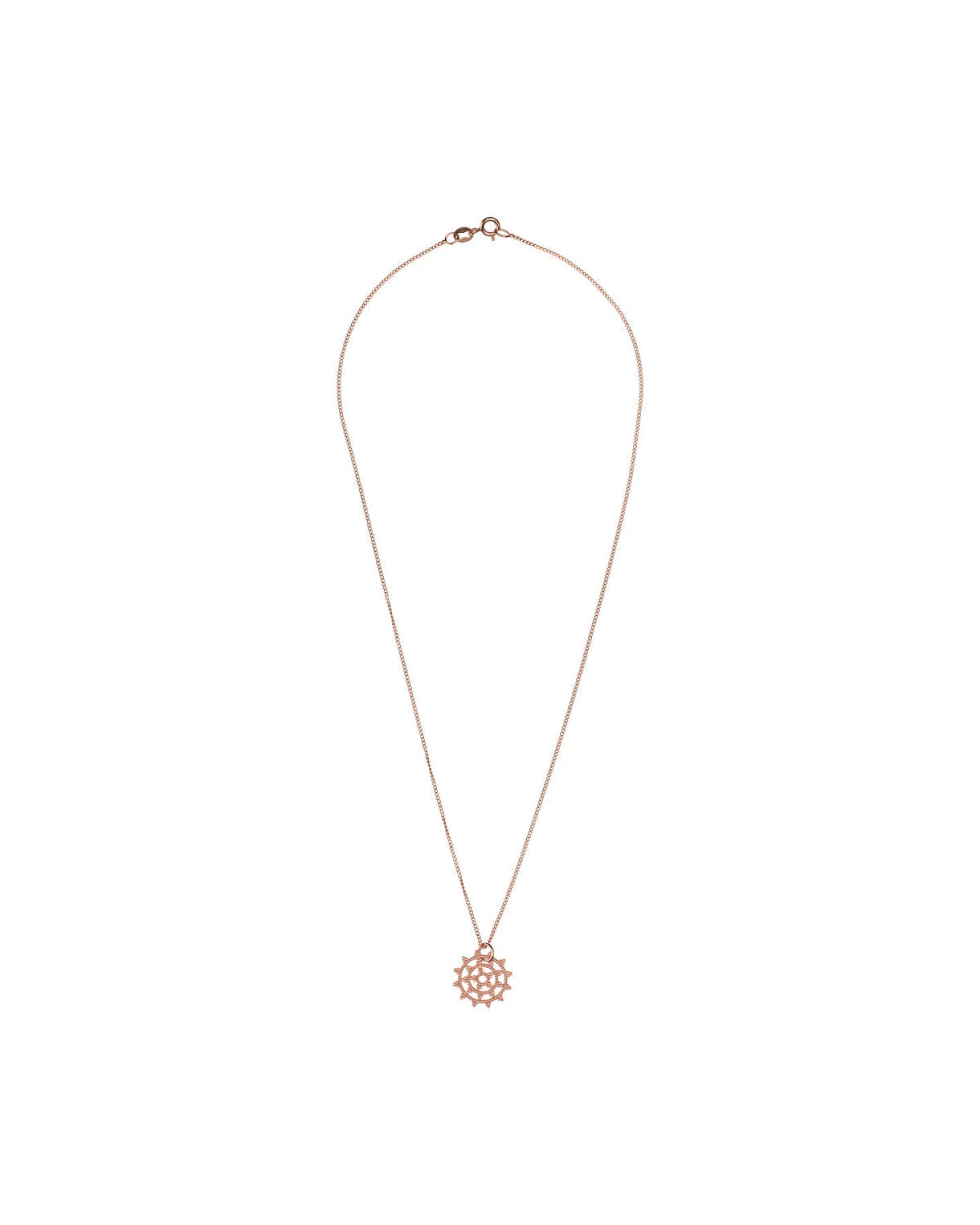 Hoffnungsträger Wheel of Karma Kette Roségold – Ansicht 3