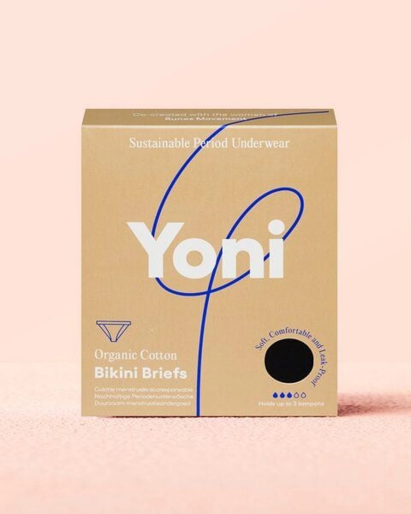 Yoni Periodenunterwäsche - Bio-Baumwolle – Bikini Style – Ansicht 2