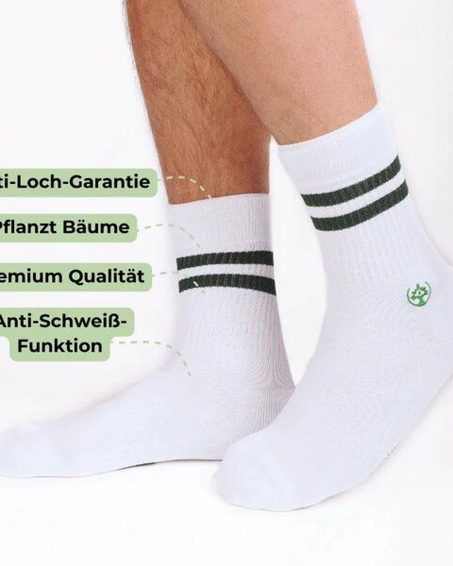 Socks For Plants Nachhaltige Baumwollsocken in Top-Qualität 4er Pack – Ansicht 3