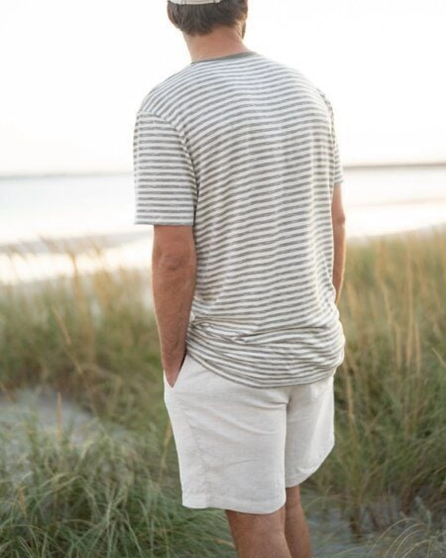 FUXBAU Männer Leinenshorts – Ansicht 3
