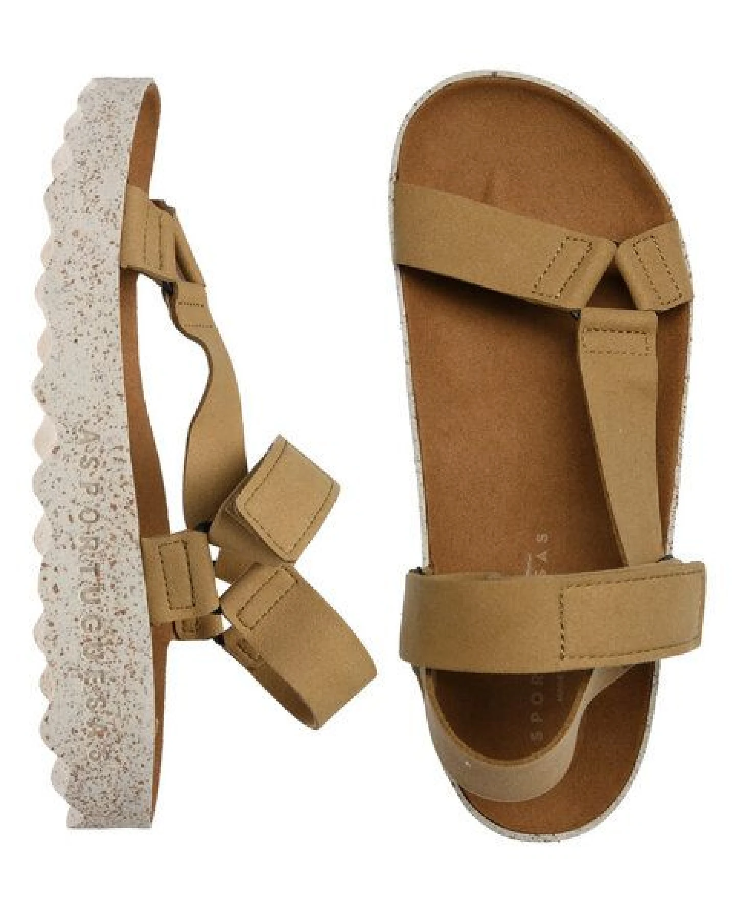 ASPORTUGUESAS Damen Sandale Clew mit Klett – Ansicht 3