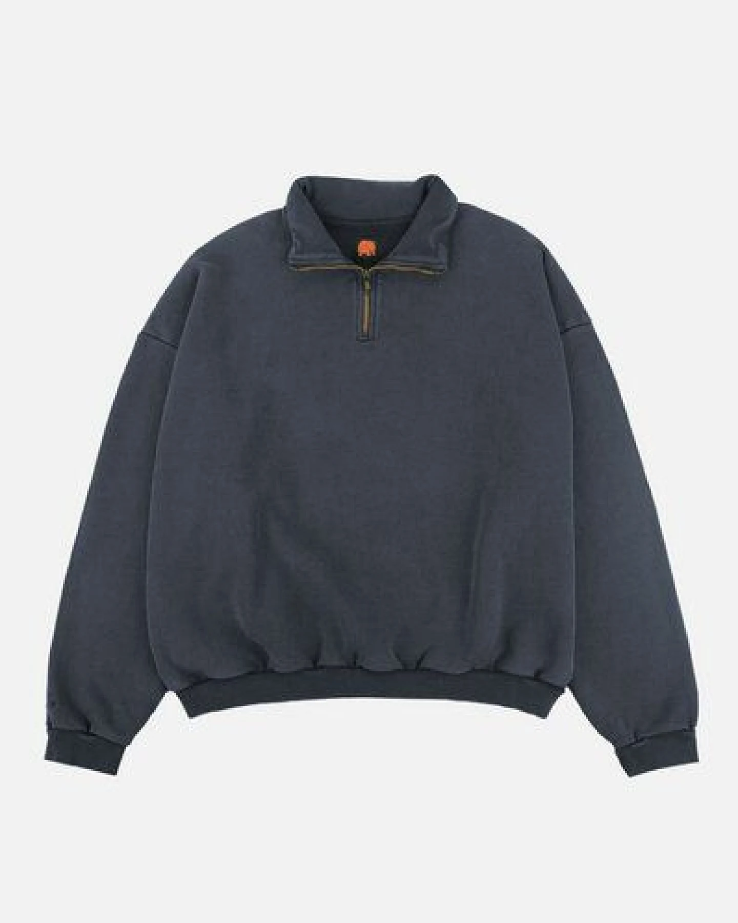 Trendsplant The Super Heavy Oversized Quarter Zip Sweatshirt Total Eclipse – Ansicht 2
