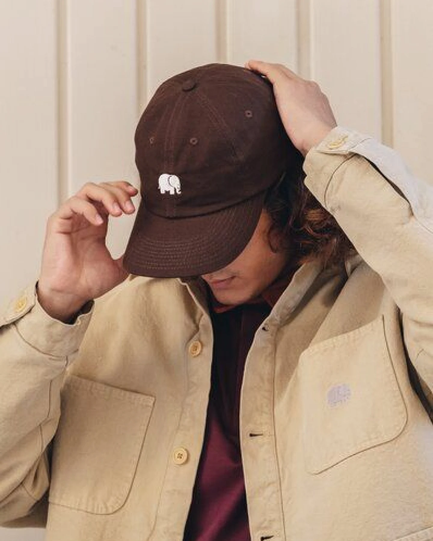 Trendsplant Logo Dad Cap Poplar Brown – Ansicht 2