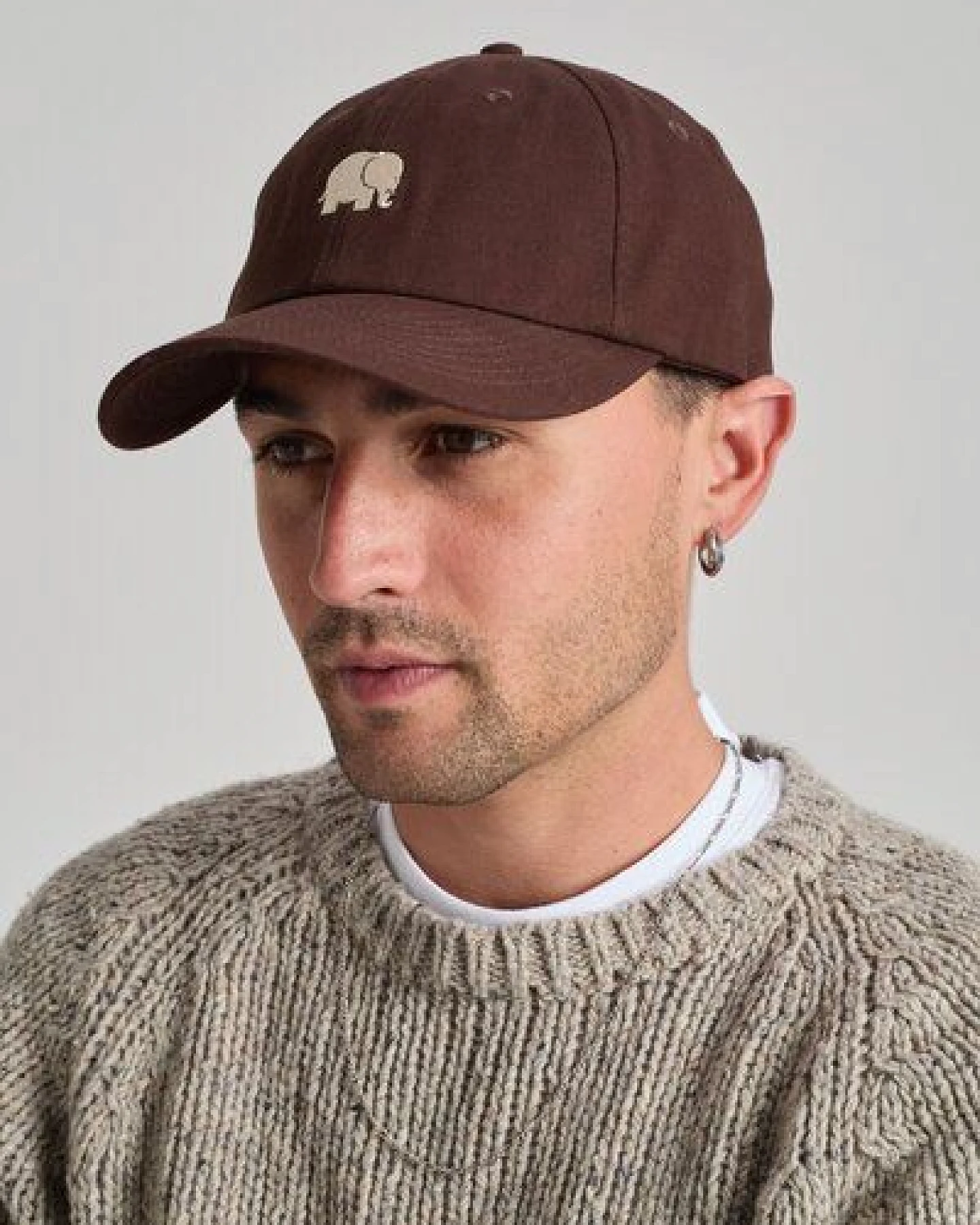 Trendsplant Logo Dad Cap Poplar Brown – Ansicht 2