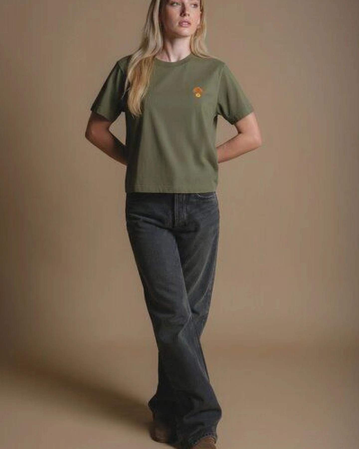 Trendsplant Women's Fafe Pigment T-Shirt Oak Green – Ansicht 2
