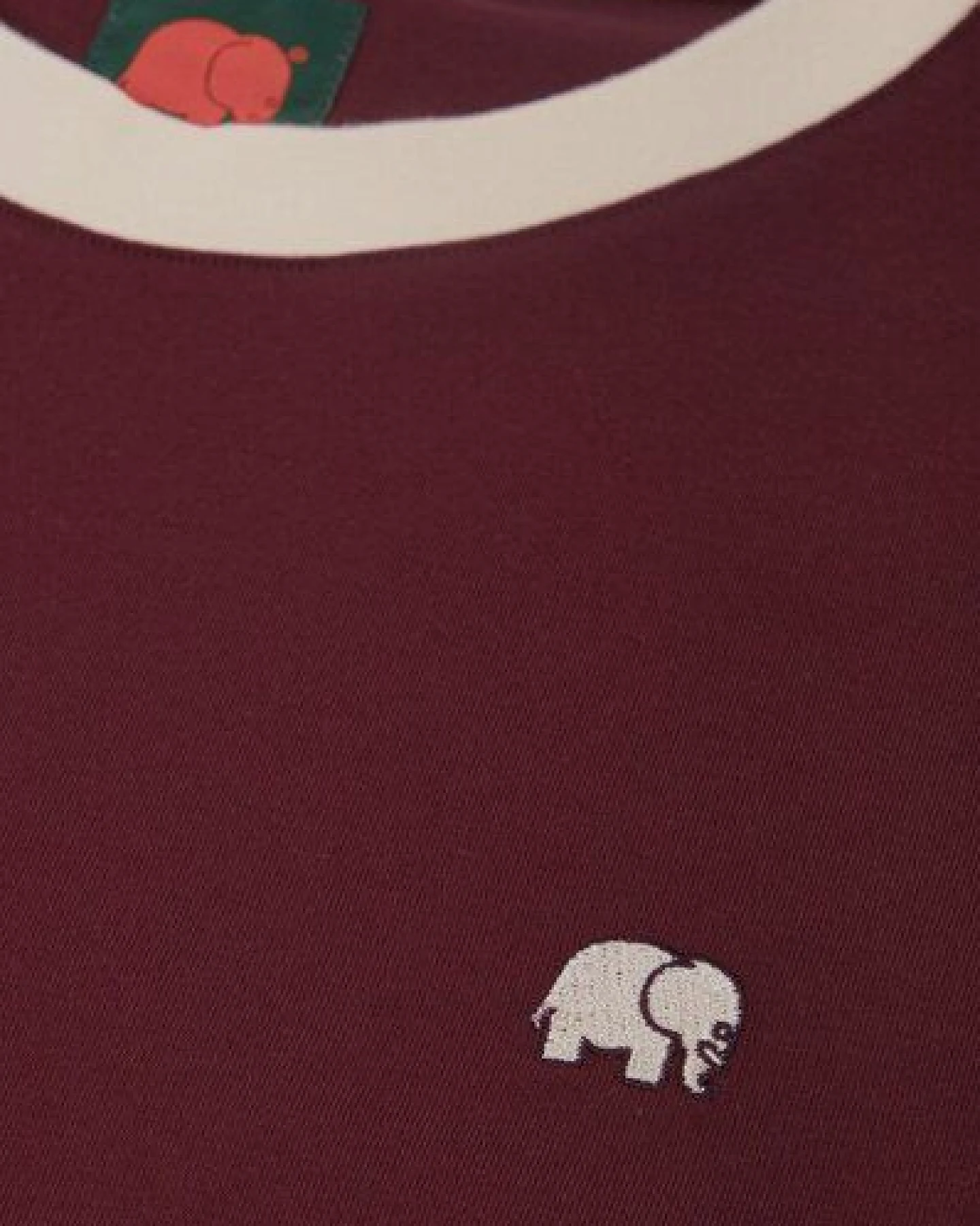 Trendsplant Color Block T-Shirt Nightfall Ruby – Ansicht 3