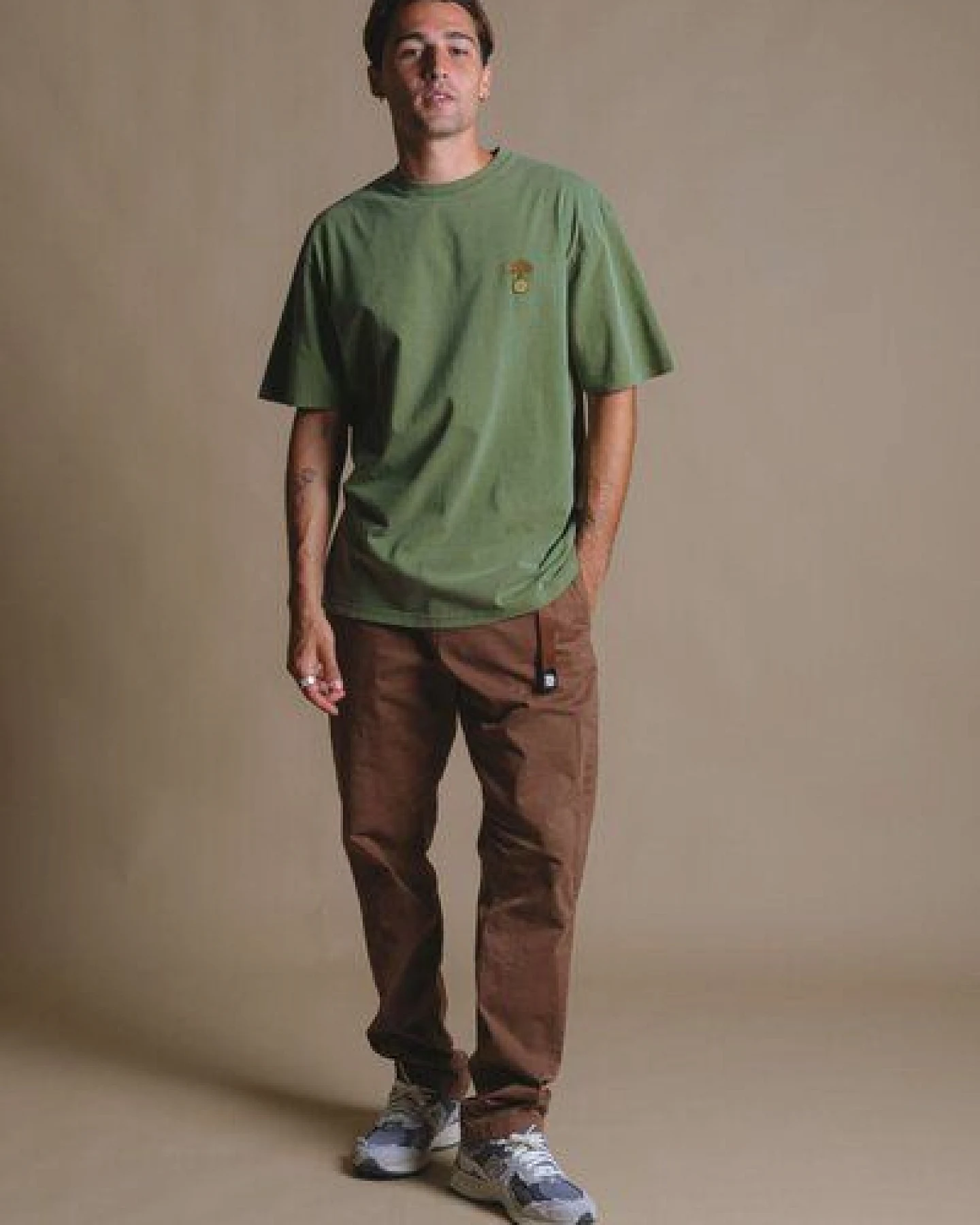 Trendsplant Fafe Pigment T-Shirt Forest Green – Ansicht 3