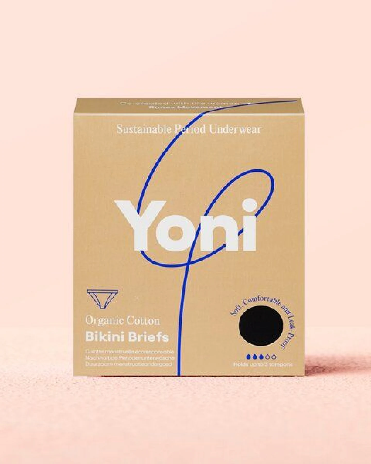 Yoni Periodenunterwäsche - Bio-Baumwolle – Bikini Style – Ansicht 2