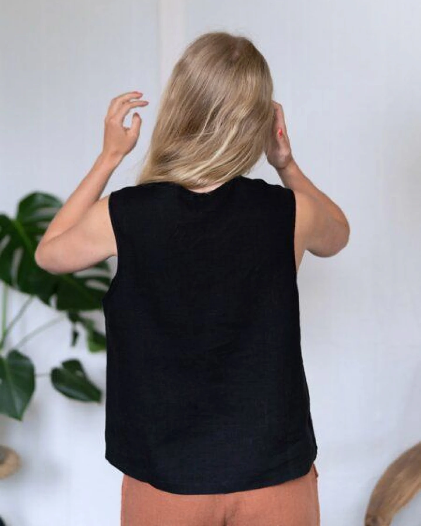 FUXBAU Frauen Leinentop – Ansicht 3
