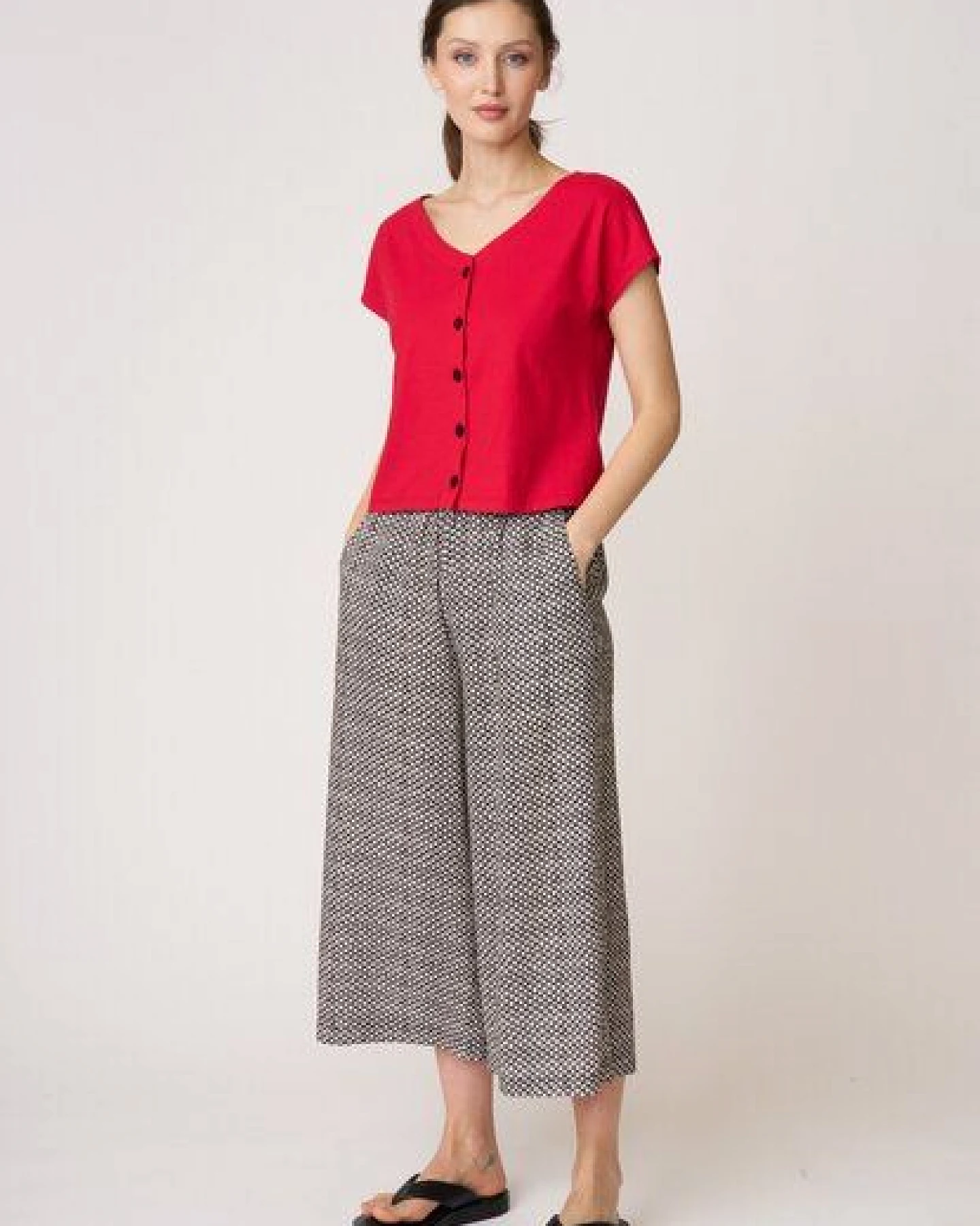 LANA Organic Shirt mit Knopfleiste, Modell Edda – Ansicht 2