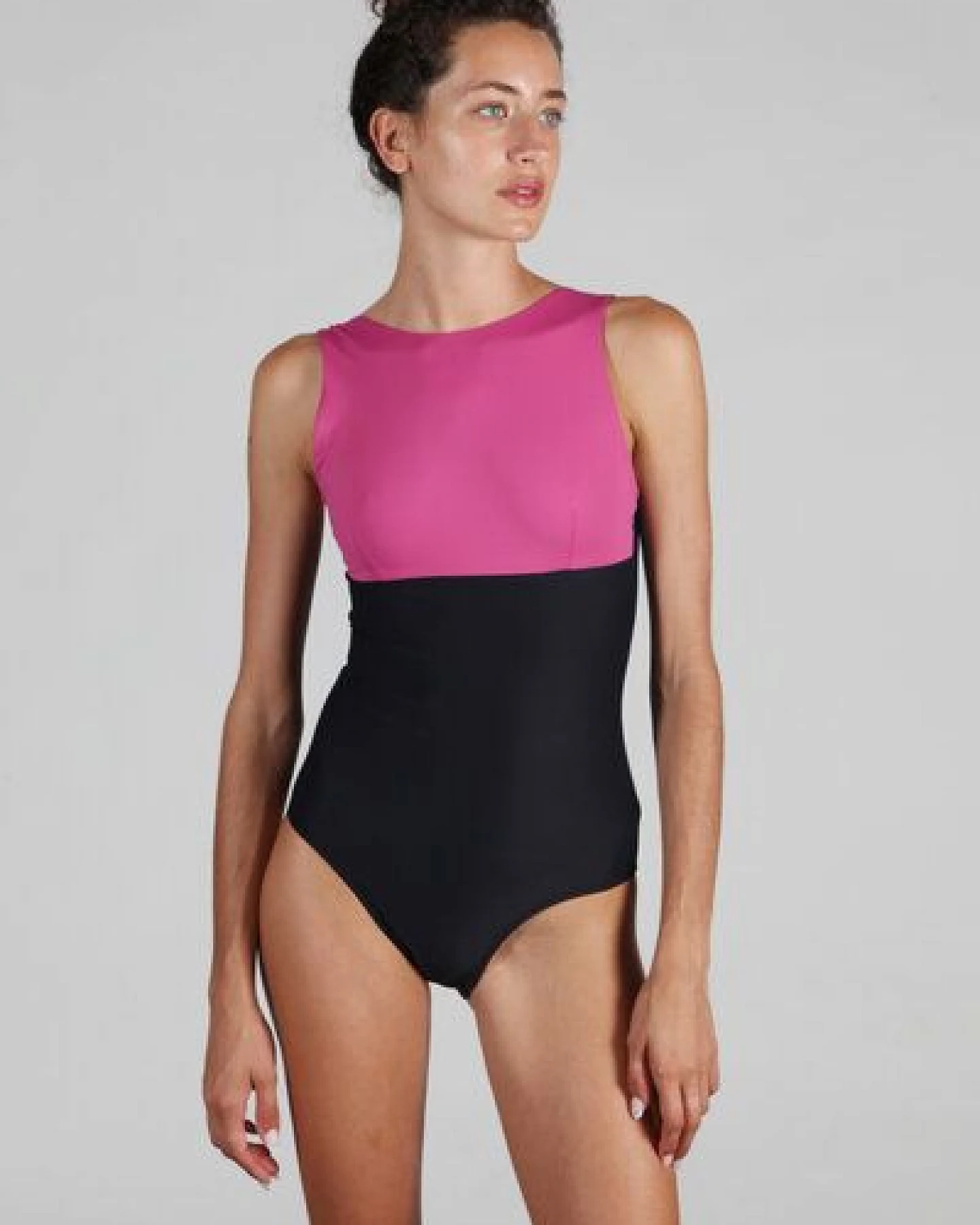 RENDL Swimsuit No.18 - zweifarbiger, hochgeschnittener Badeanzug – Ansicht 2