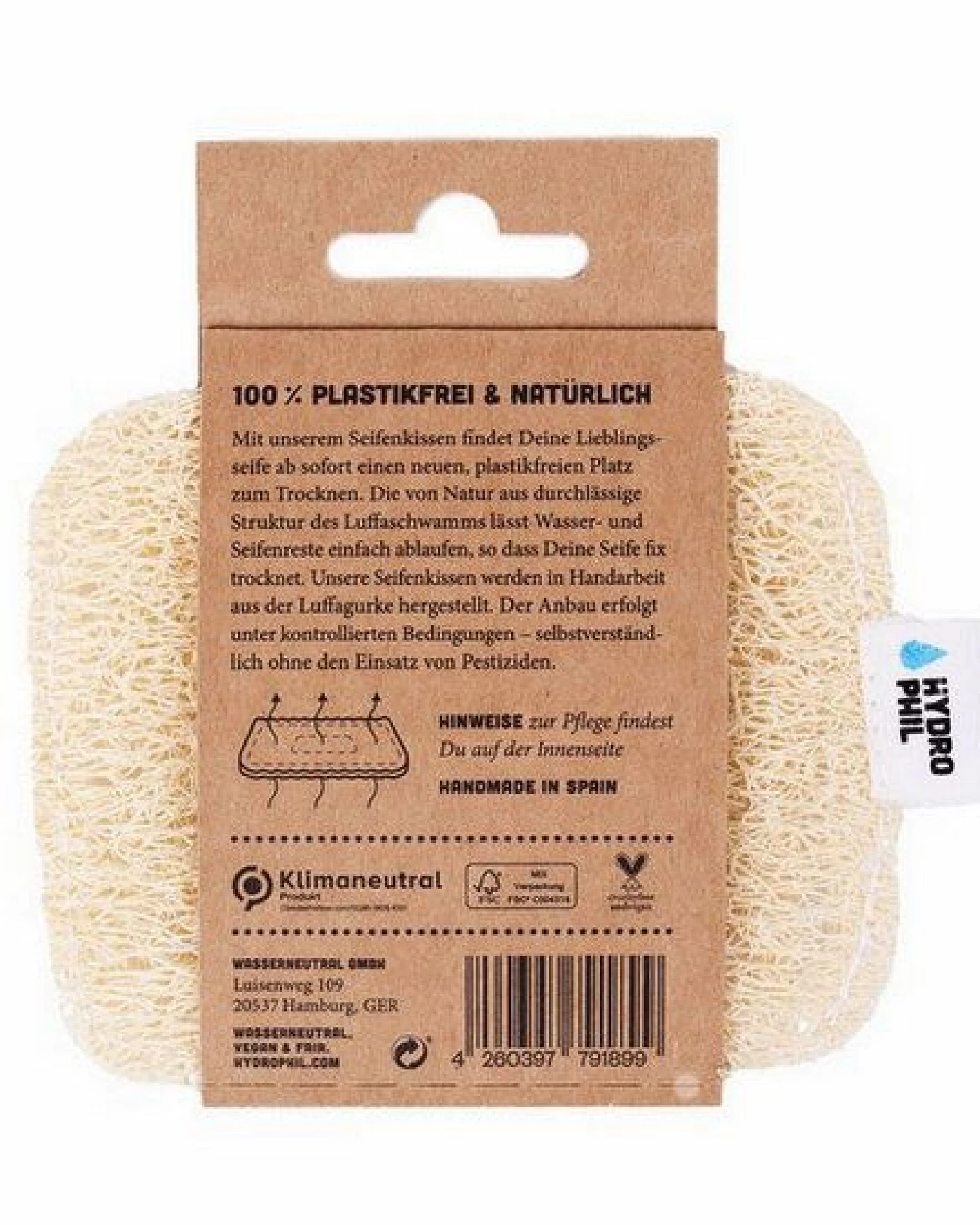 HYDROPHIL Luffa Seifenkissen – 100% plastikfrei – Ansicht 2