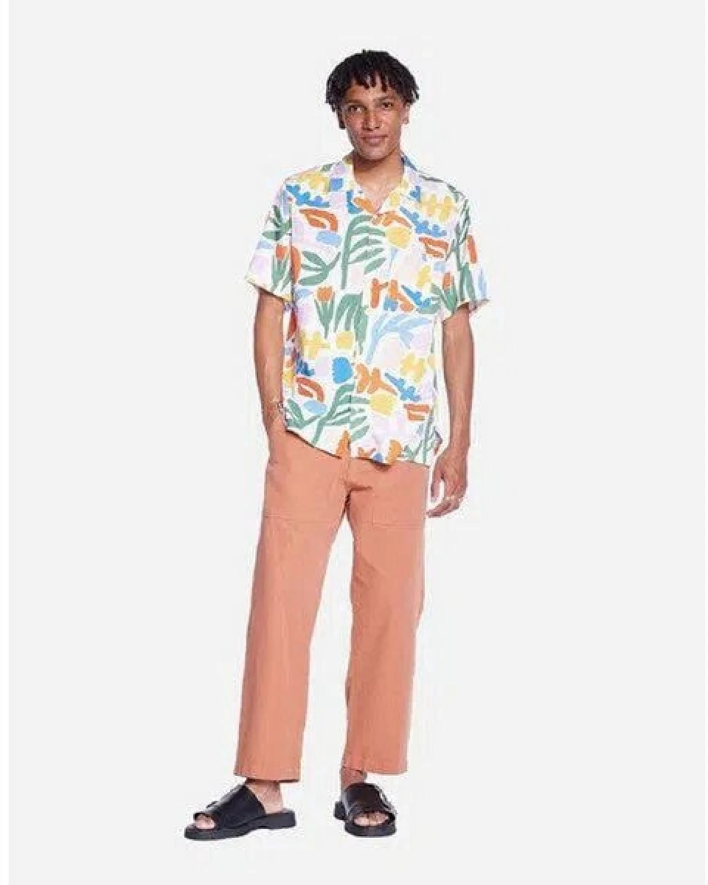 Olow Hawaii Hemd mit Allover Print aus Lyocell – Ansicht 3