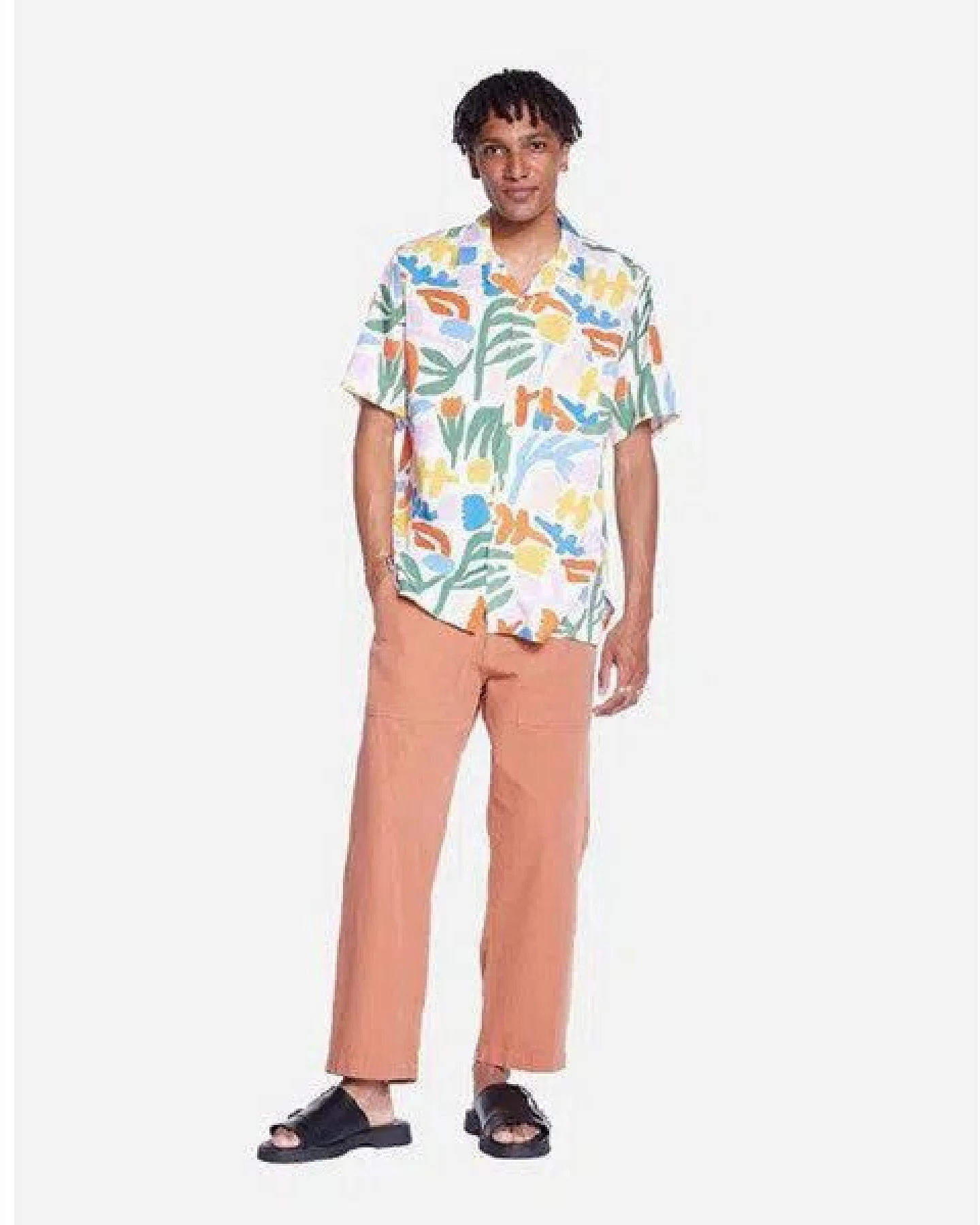 Olow Hawaii Hemd mit Allover Print aus Lyocell – Ansicht 3