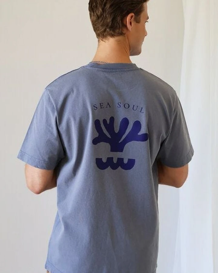 Kultgut Artdesign - Vintage Oversize Shirt 100% Biobaumwolle / SeaSoul