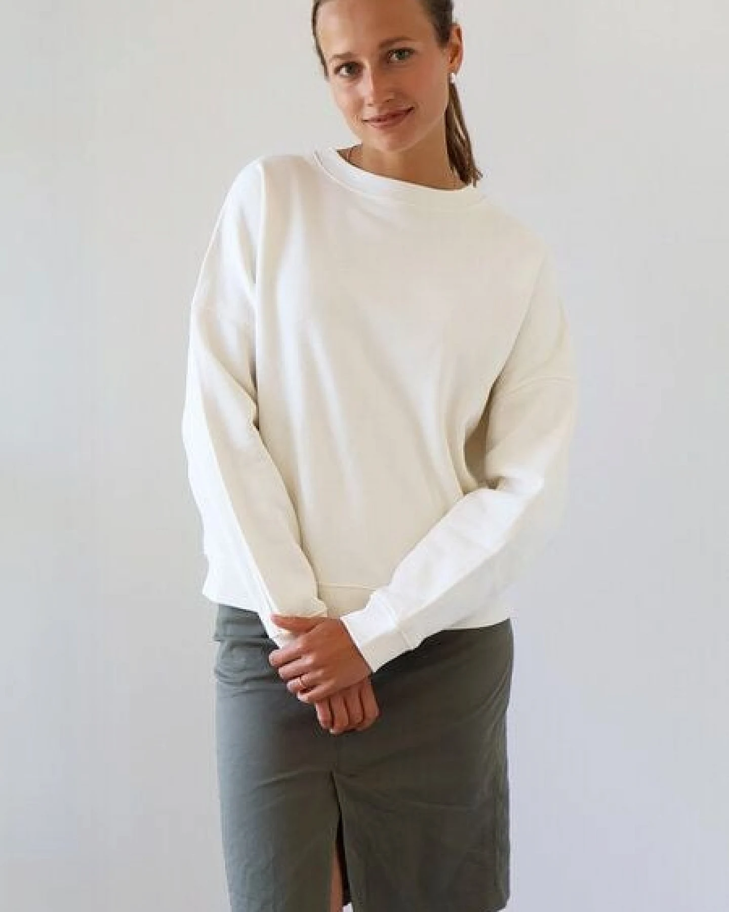Kultgut Artdesign - Biofair- Kuscheliger Sweatpullover / Natur – Ansicht 4