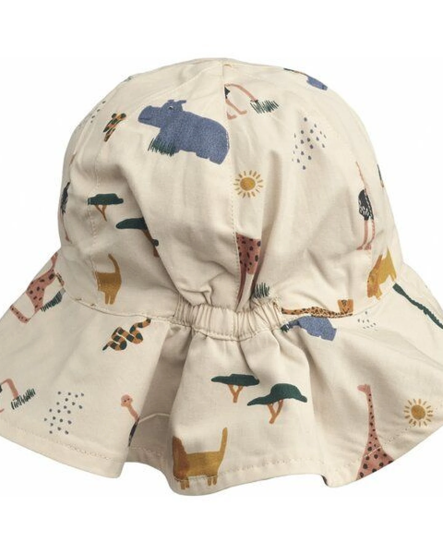 Liewood Amelia Reversible Sun Hat Safari Sandy Mix - Sommerhut 2 Designs zum wenden – Ansicht 2