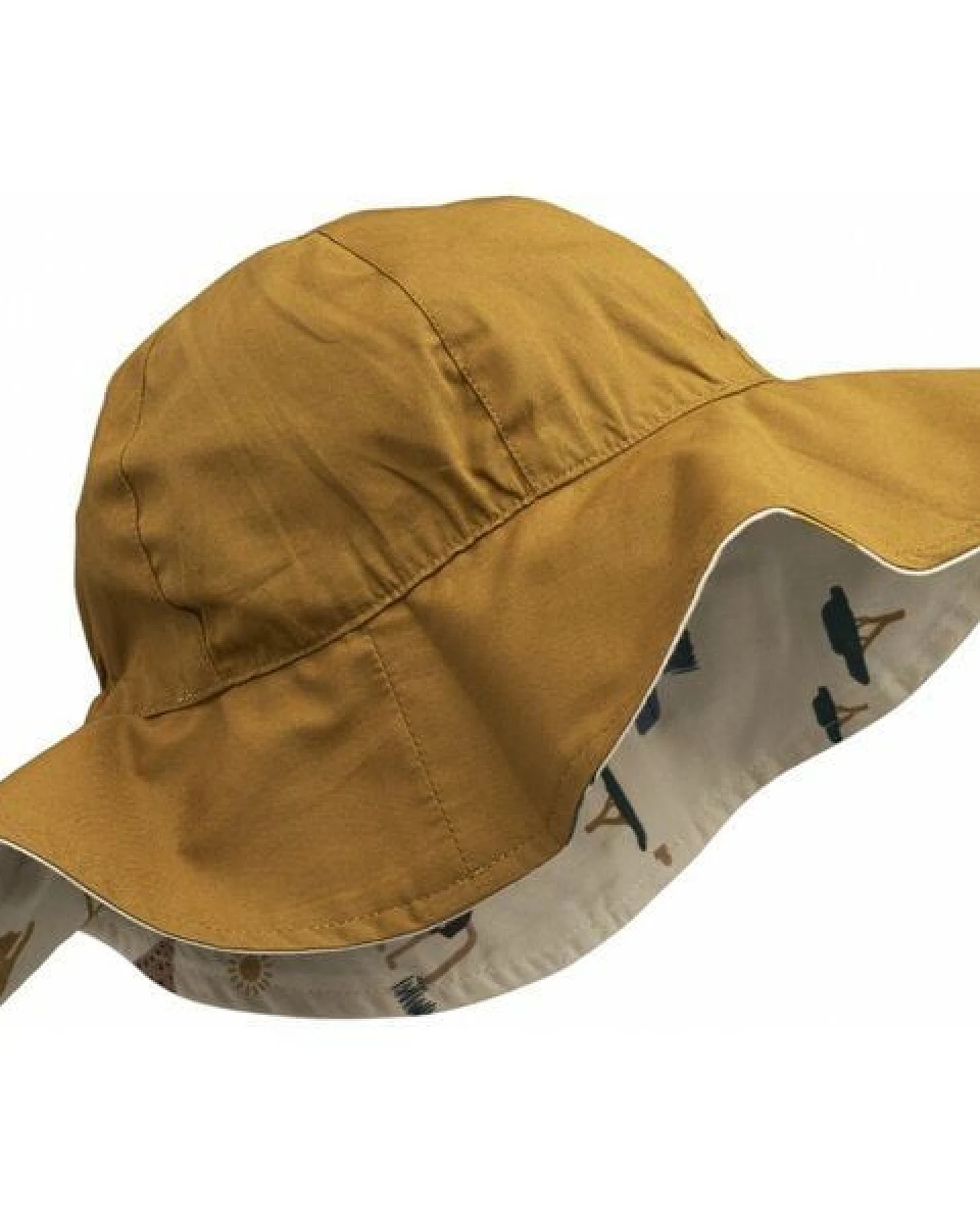 Liewood Amelia Reversible Sun Hat Safari Sandy Mix - Sommerhut 2 Designs zum wenden – Ansicht 3