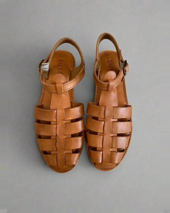 Salt and Sohle Leder Huarache Sandalen für Damen