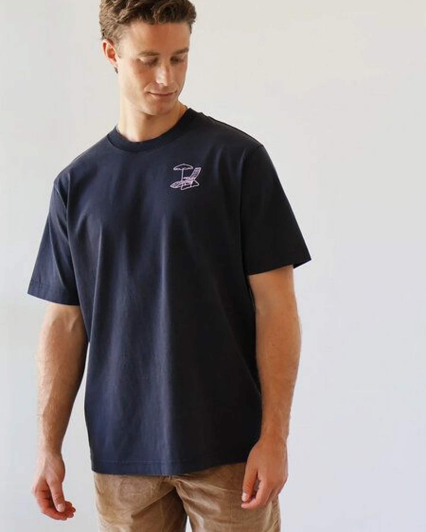 Kultgut Artdesign - Vintage Oversize Shirt 100% Biobaumwolle / Deck Chair – Ansicht 2