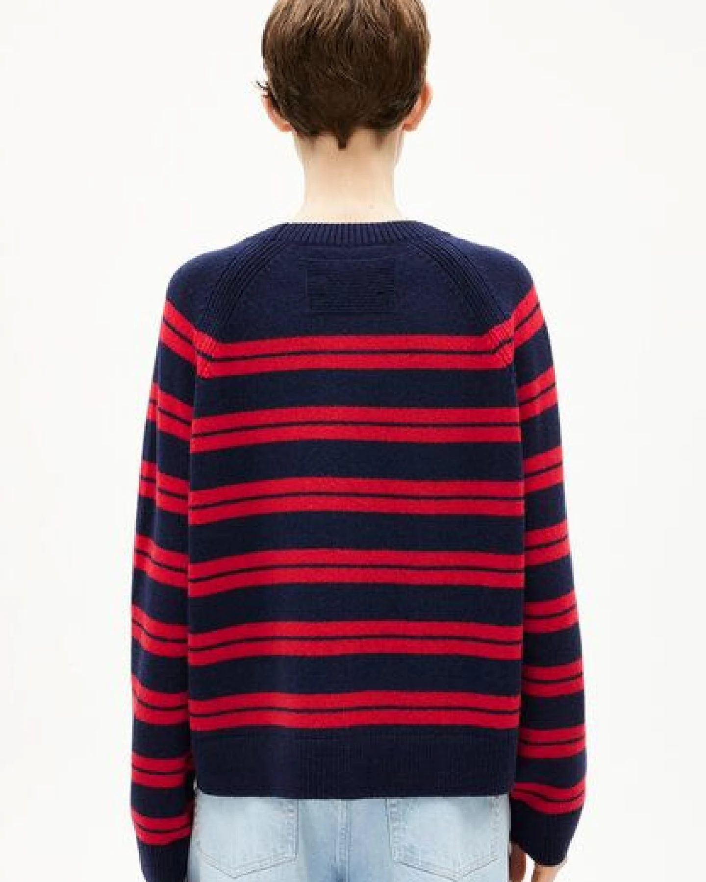 ARMEDANGELS LILIRIAA FINE STRIPES Damen Pullover aus Bio-Woll Mix – Ansicht 2