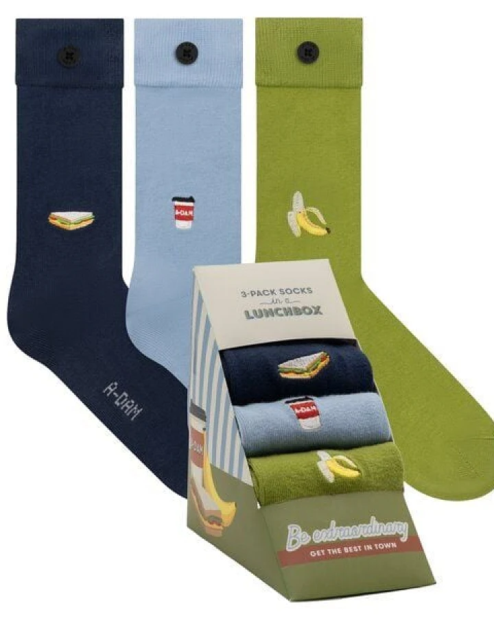 A-Dam Socken 3er-Pack Multi Sandwich Box
