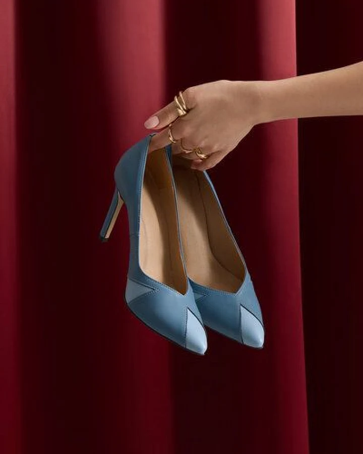 AGAZI IVO jeans – vegan heels made from apple and corn leather