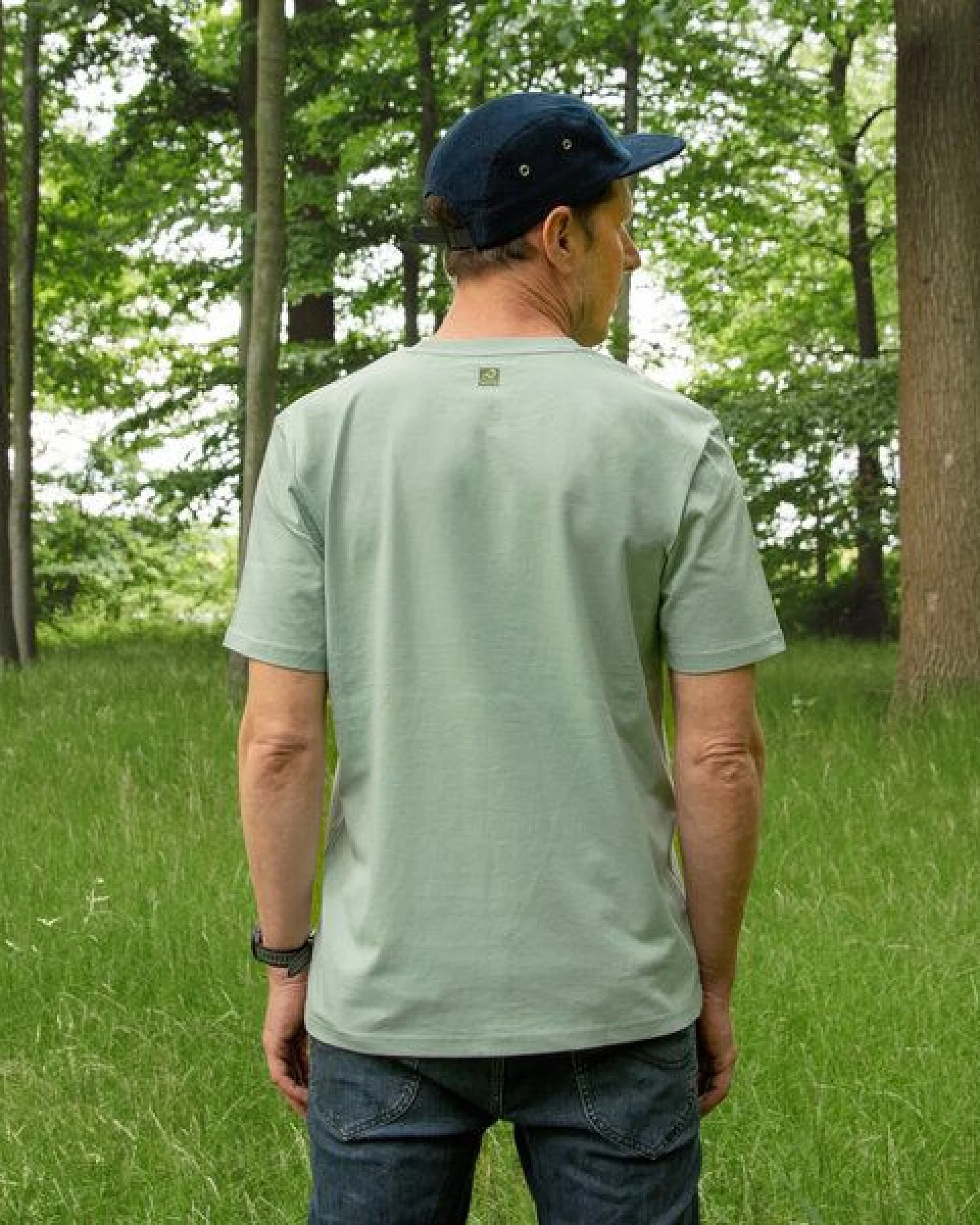 Cmig Birken T-Shirt in aloe für Outdoor Fans – Ansicht 4