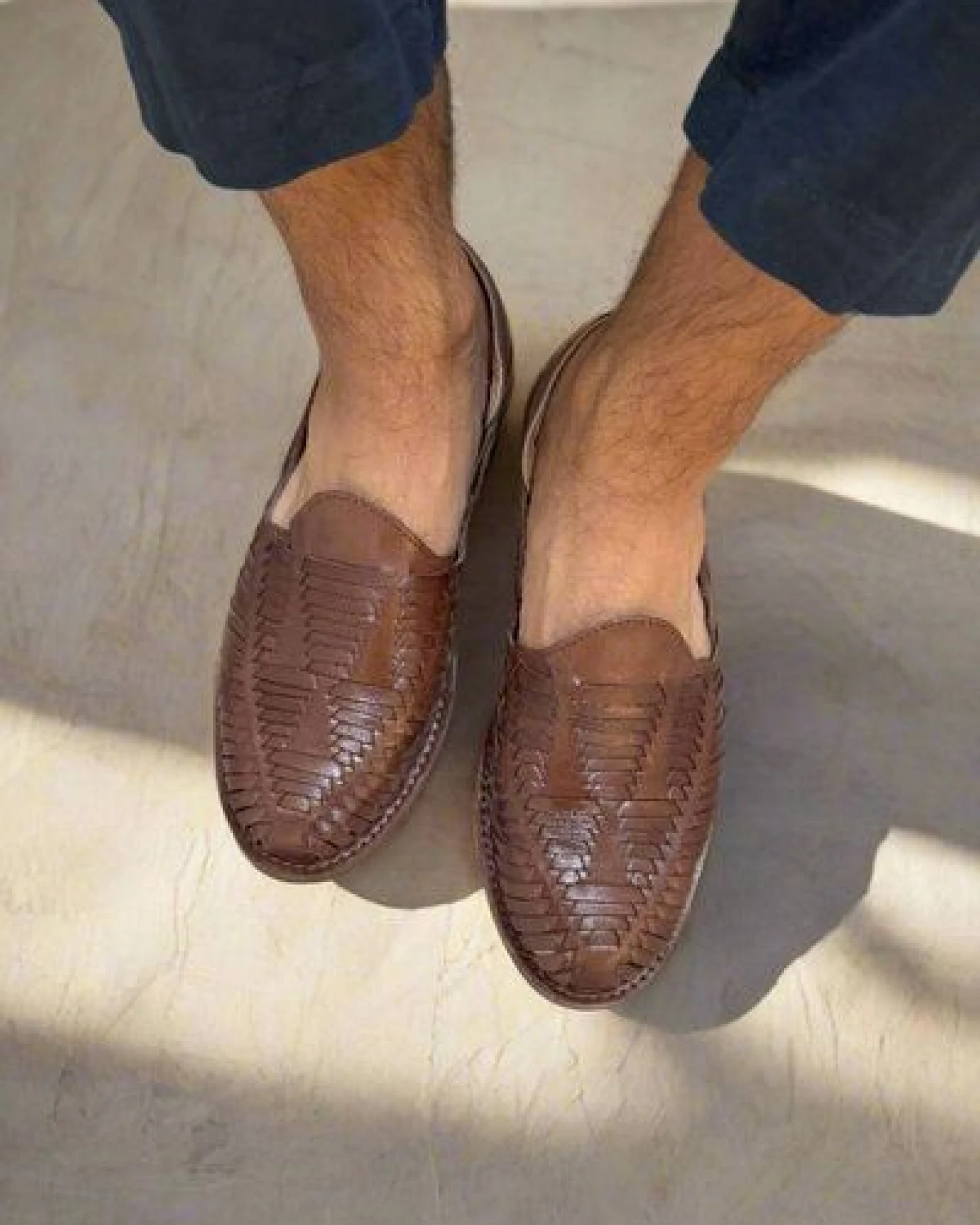 Salt and Sohle Leder Huarache Sandalen für Herren – Ansicht 3