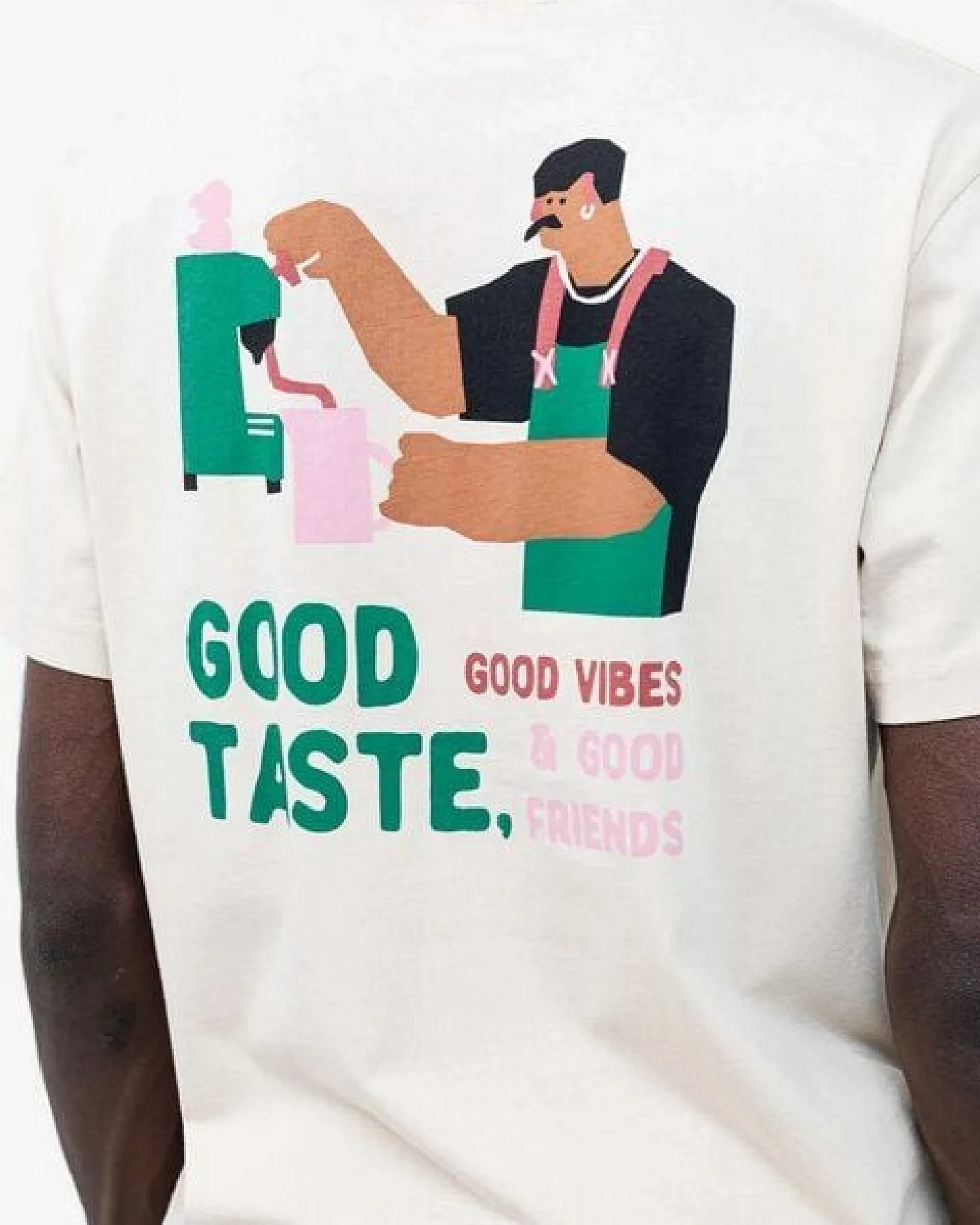 Olow Good Taste T-Shirt mit Kaffee Motiv – Ansicht 4