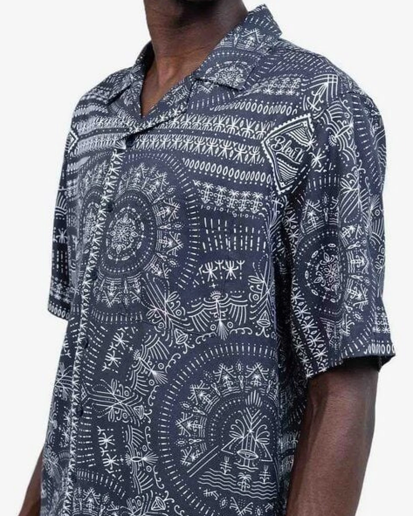 Olow Hawaii Hemd mit Allover Print aus Lyocell – Ansicht 3