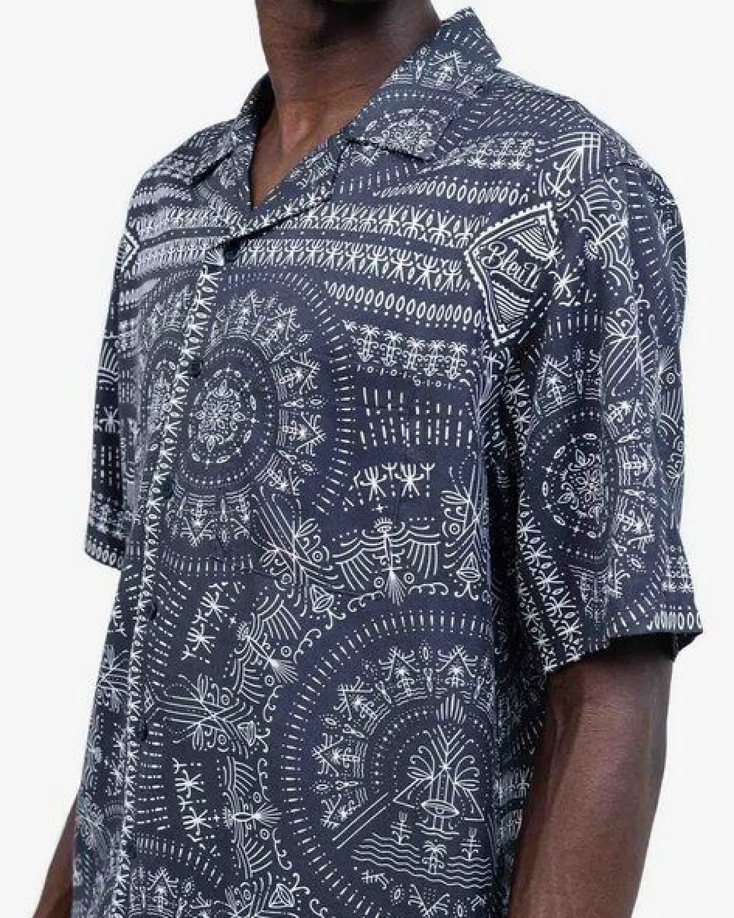 Olow Hawaii Hemd mit Allover Print aus Lyocell – Ansicht 3