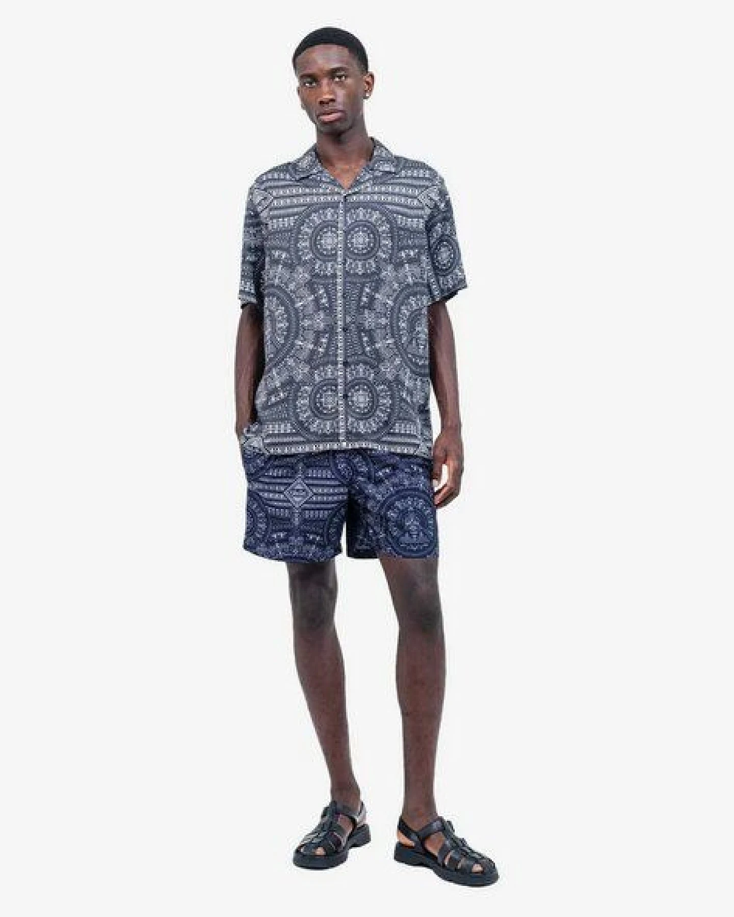 Olow Hawaii Hemd mit Allover Print aus Lyocell – Ansicht 4