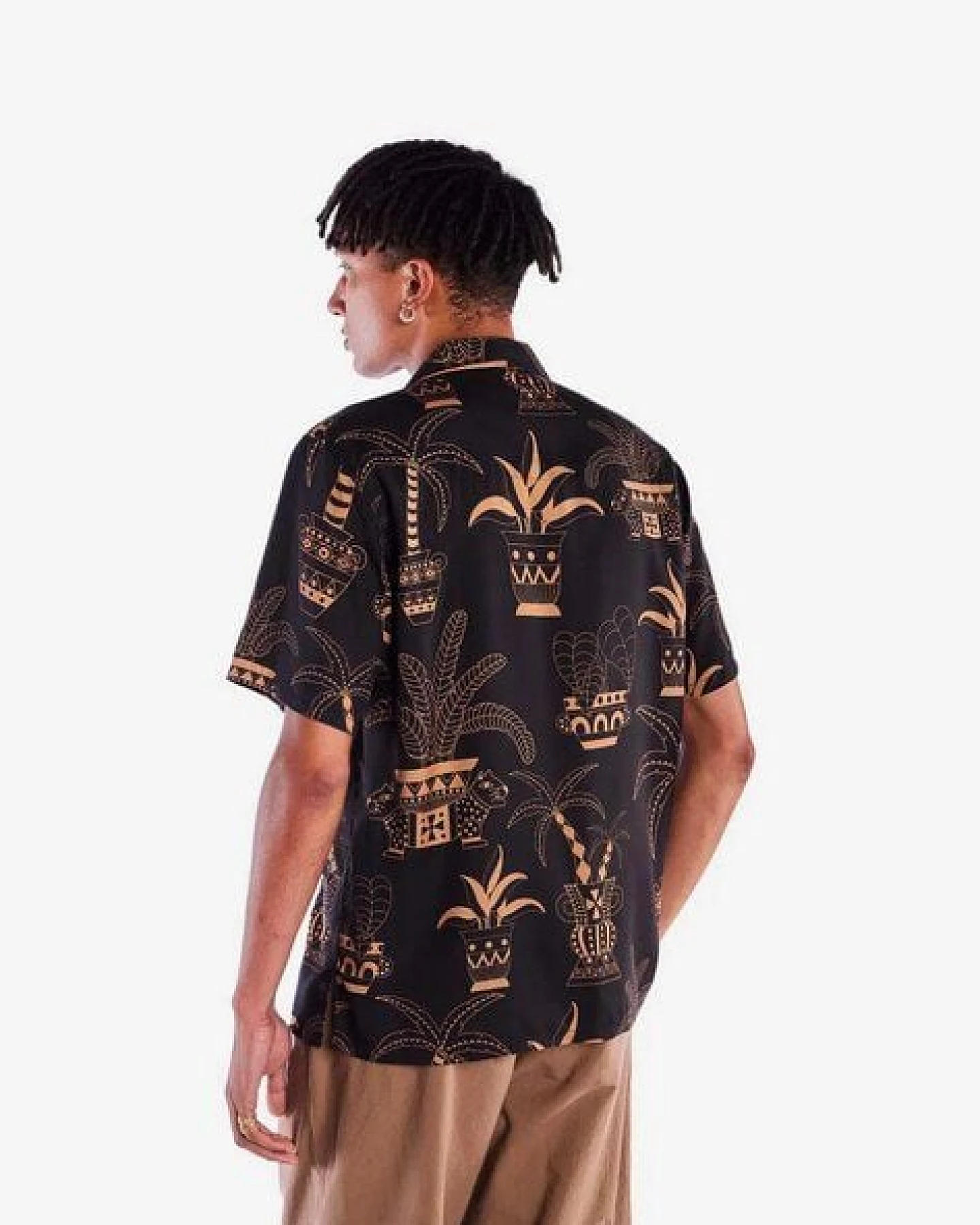 Olow Hawaii Hemd mit Allover Print aus Lyocell – Ansicht 2