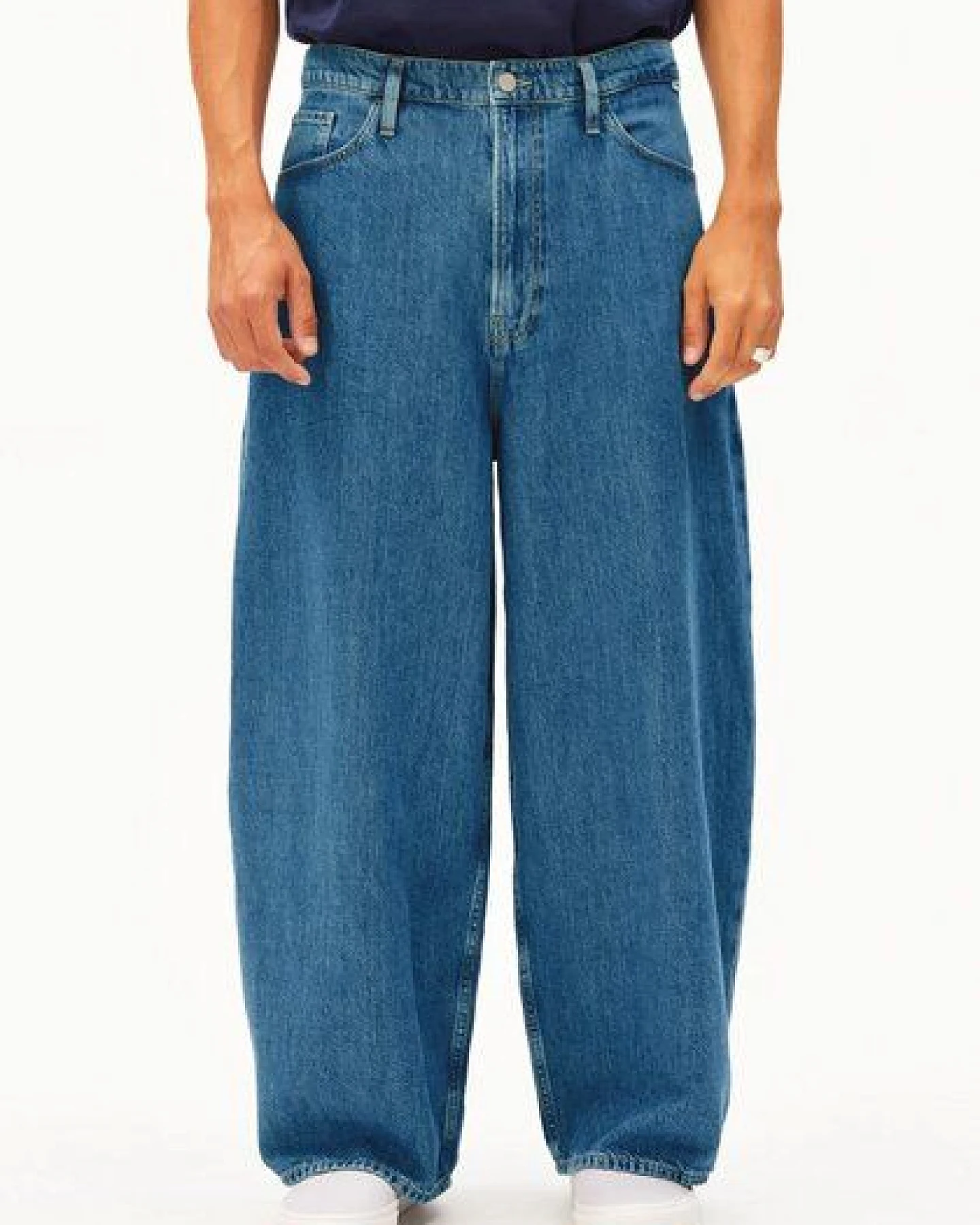 ARMEDANGELS Kaavo Herren Baggy Jeans aus Leinenmix – Ansicht 2