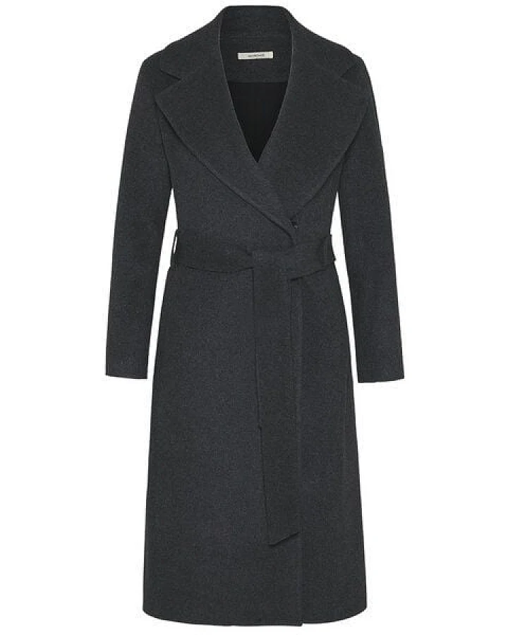 Wunderwerk Damen Mantel aus Schurwolle "Belted coat merino flannel"